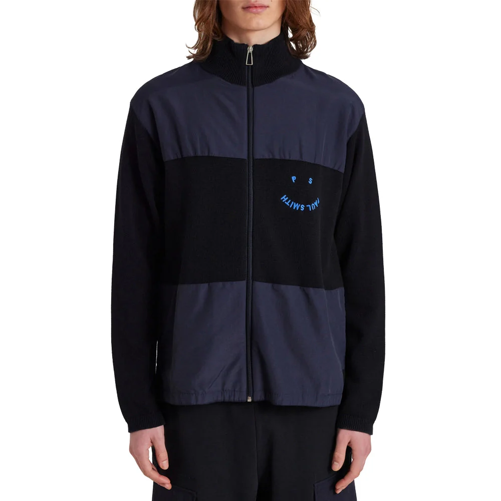 PAUL SMITH Cardigan Zip Thru Happy - Very Dark Navy - Image 2