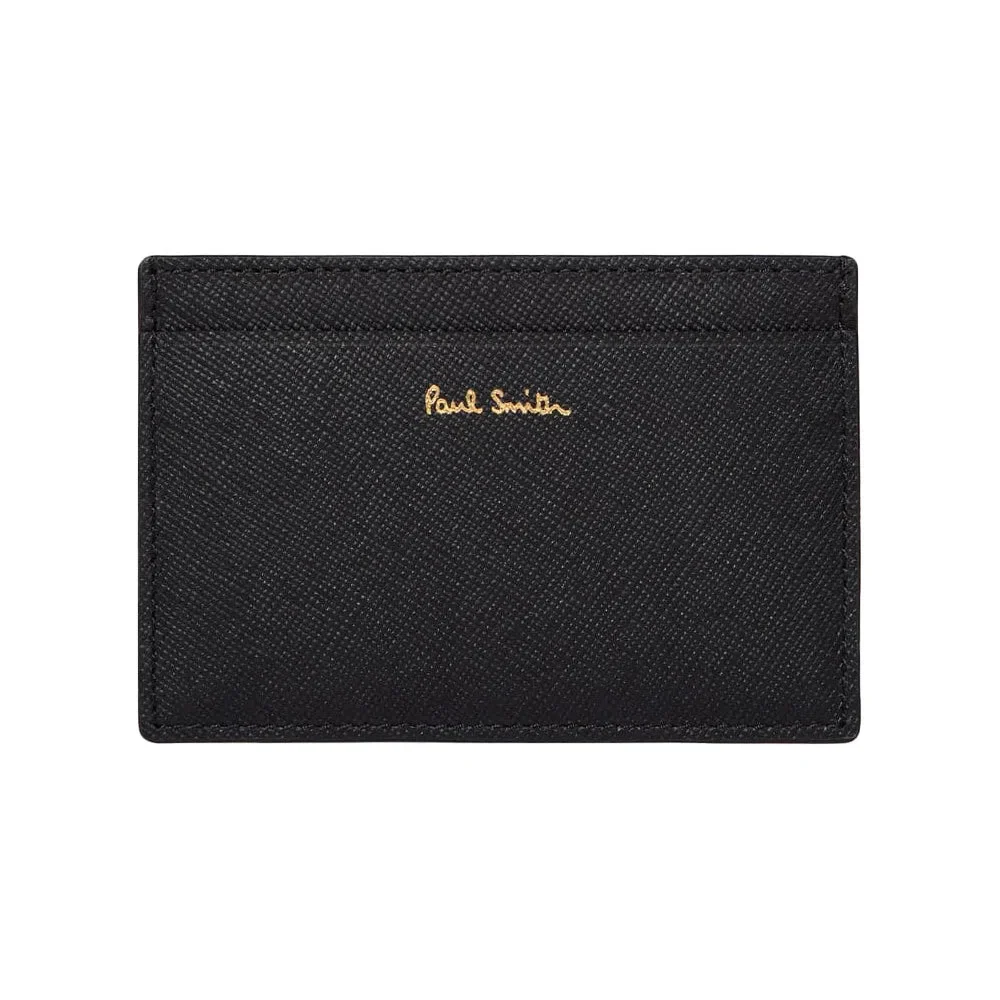 PAUL SMITH Credit Card Holder Mini Collage Stripe - Black - Image 2
