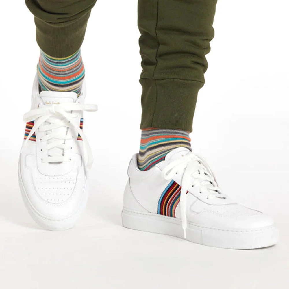 PAUL SMITH Fermi Signature Stripe Shoes - White - Image 3