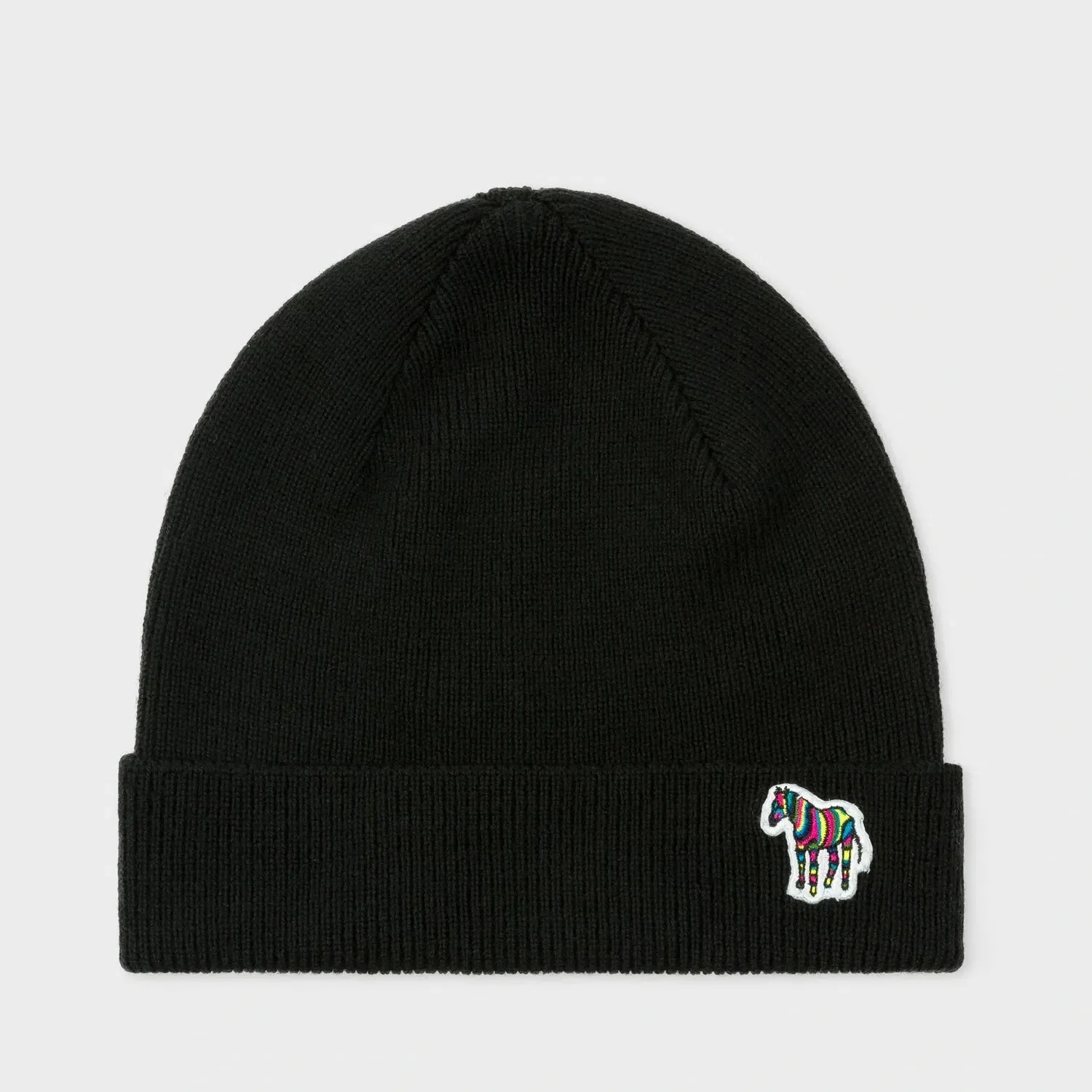 PAUL SMITH HAT Beanie Zebra - Black