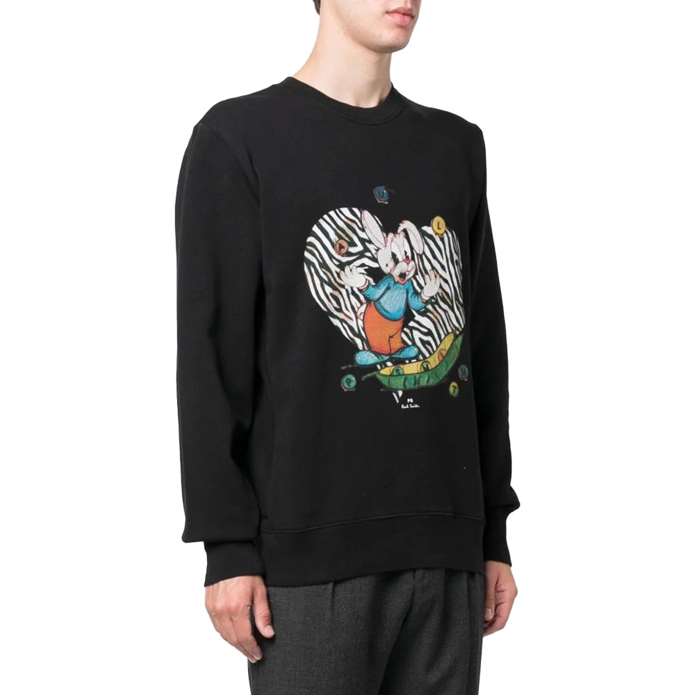 PAUL SMITH Juggling Bunny Sweatshirt - Black - Image 2