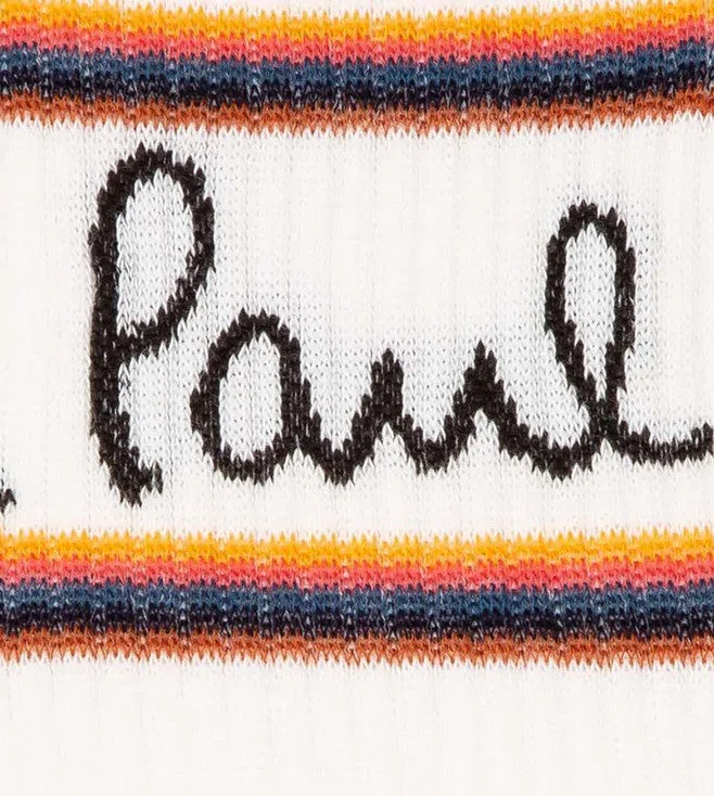PAUL SMITH Logo Socks - White - Image 3