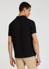 PAUL SMITH Polo Shirt Reg Fit SS Zebra - Black - Image 4