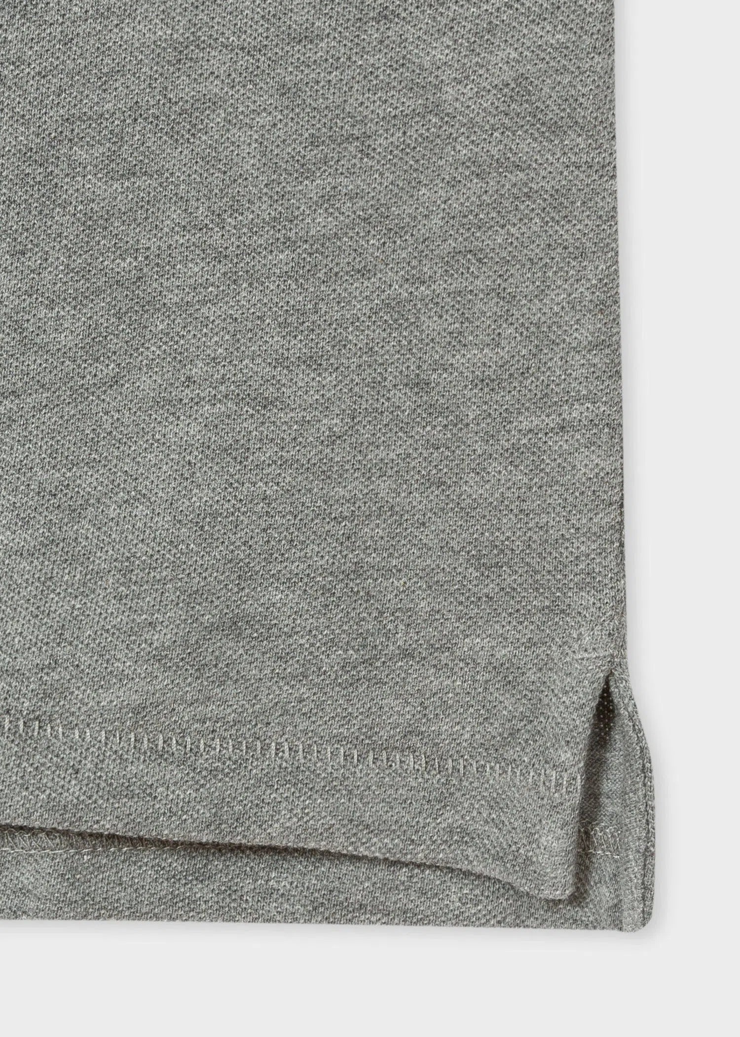 PAUL SMITH Polo Shirt Reg Fit SS Zebra - Grey Marl - Image 3