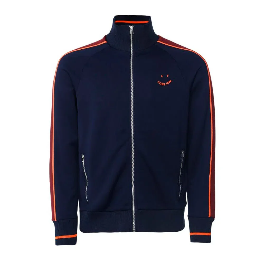 PAUL SMITH Reg Fit Track Top Happy - Navy