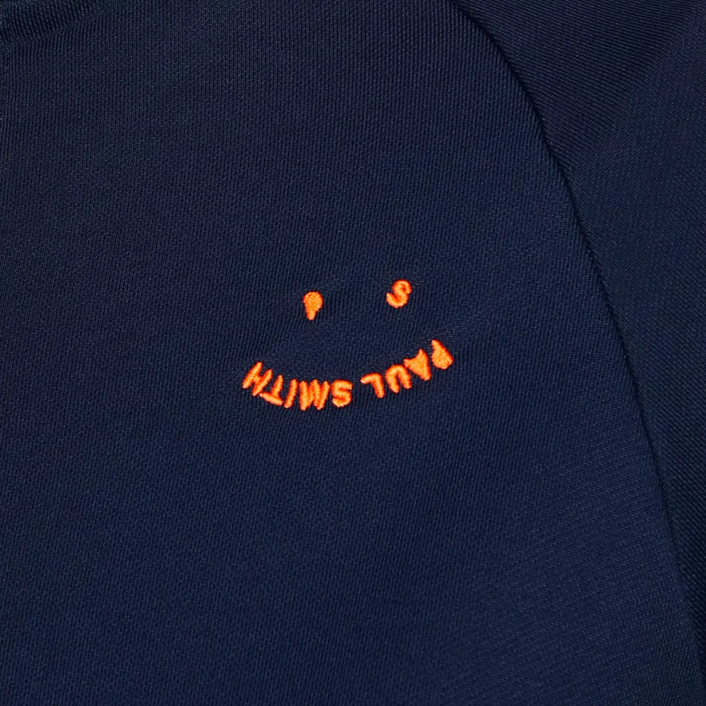 PAUL SMITH Reg Fit Track Top Happy - Navy - Image 2