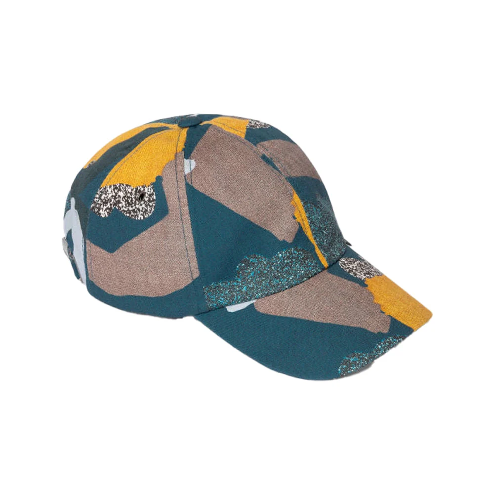PAUL SMITH Rug Print Cotton Cap - Blue - Image 2