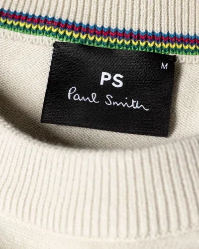 PAUL SMITH Sweater Crew Neck Zebra - Stone - Image 2