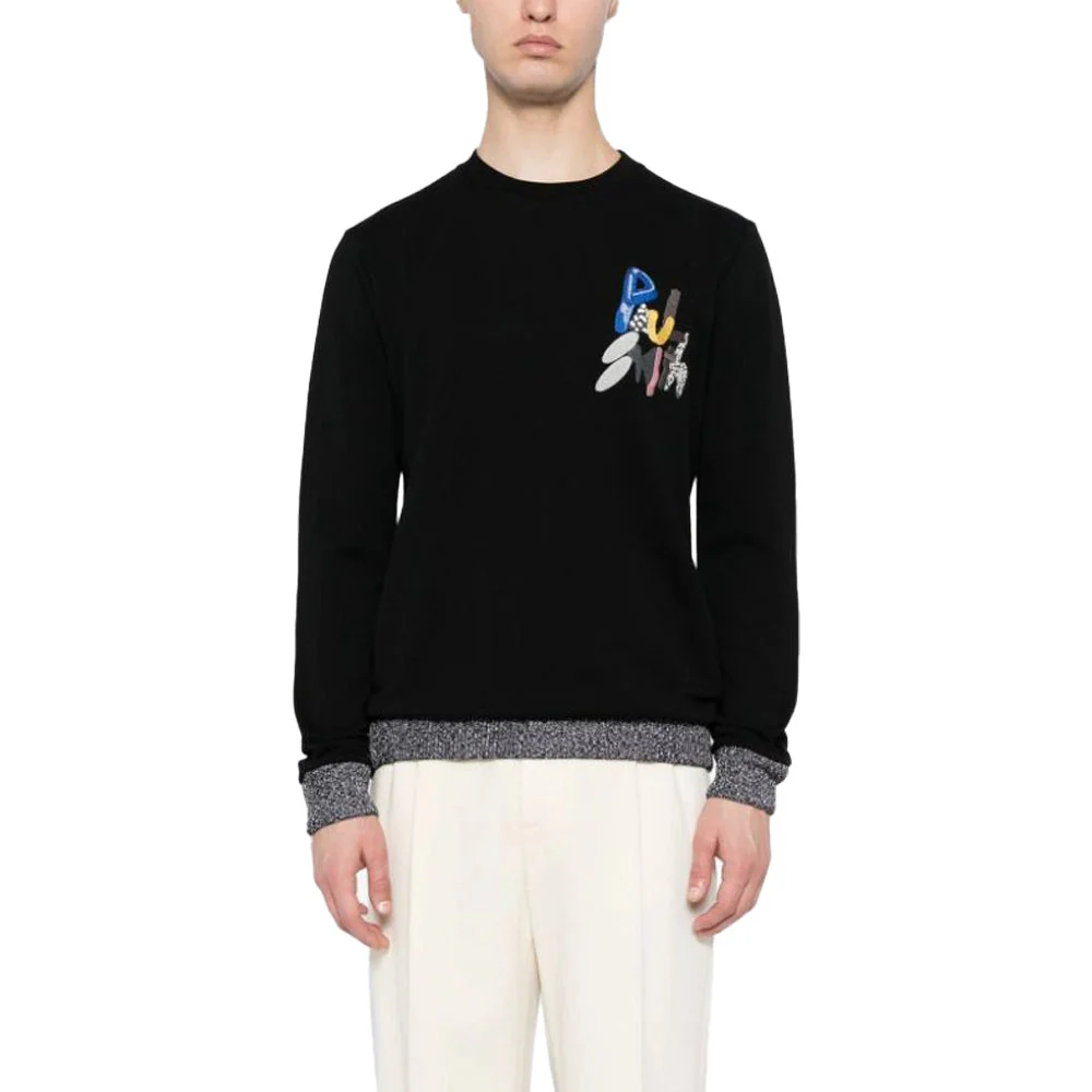 PAUL SMITH Sweatshirt Chest Embroided - Black - Image 2