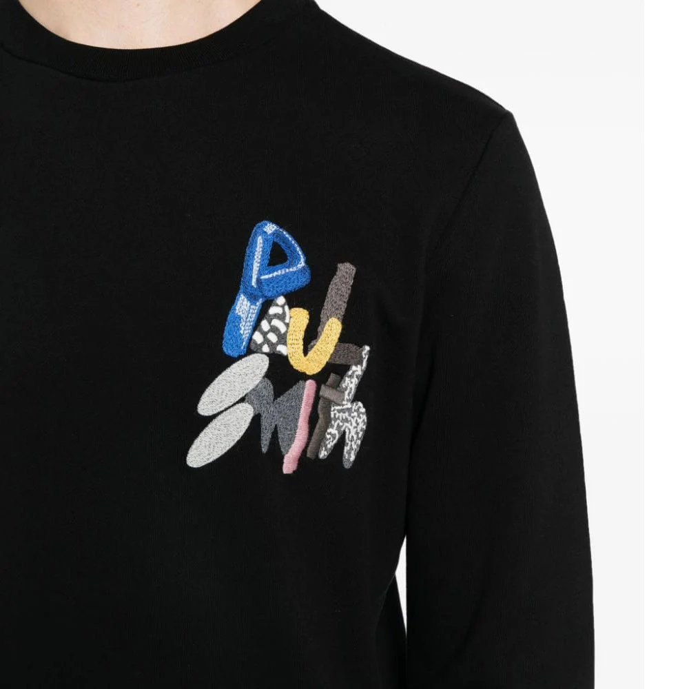PAUL SMITH Sweatshirt Chest Embroided - Black - Image 3