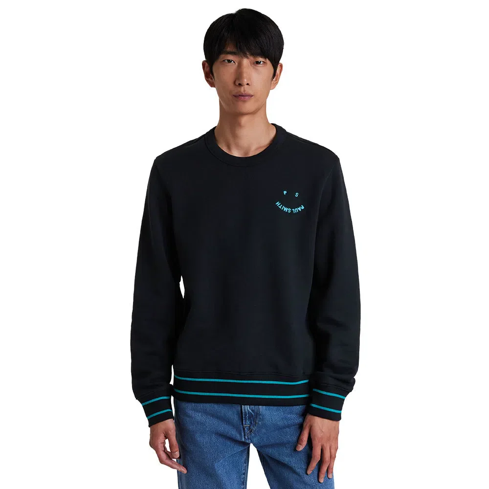 PAUL SMITH Happy Logo Sweatshirt - Black - Image 3