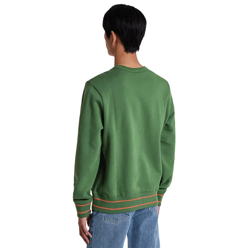 PAUL SMITH Happy Logo Cotton Sweatshirt - Green - Image 4