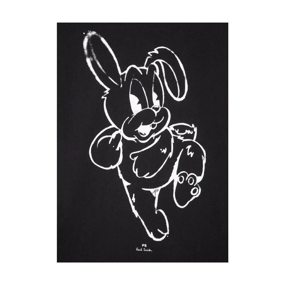 PAUL SMITH Chalk Rabbit  TShirt - Black - Image 2