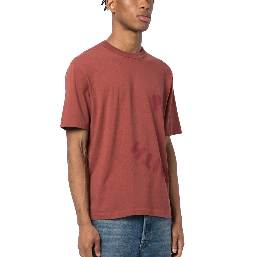 PAUL SMITH Tshirt SS Happy Print - Brick Red - Image 2
