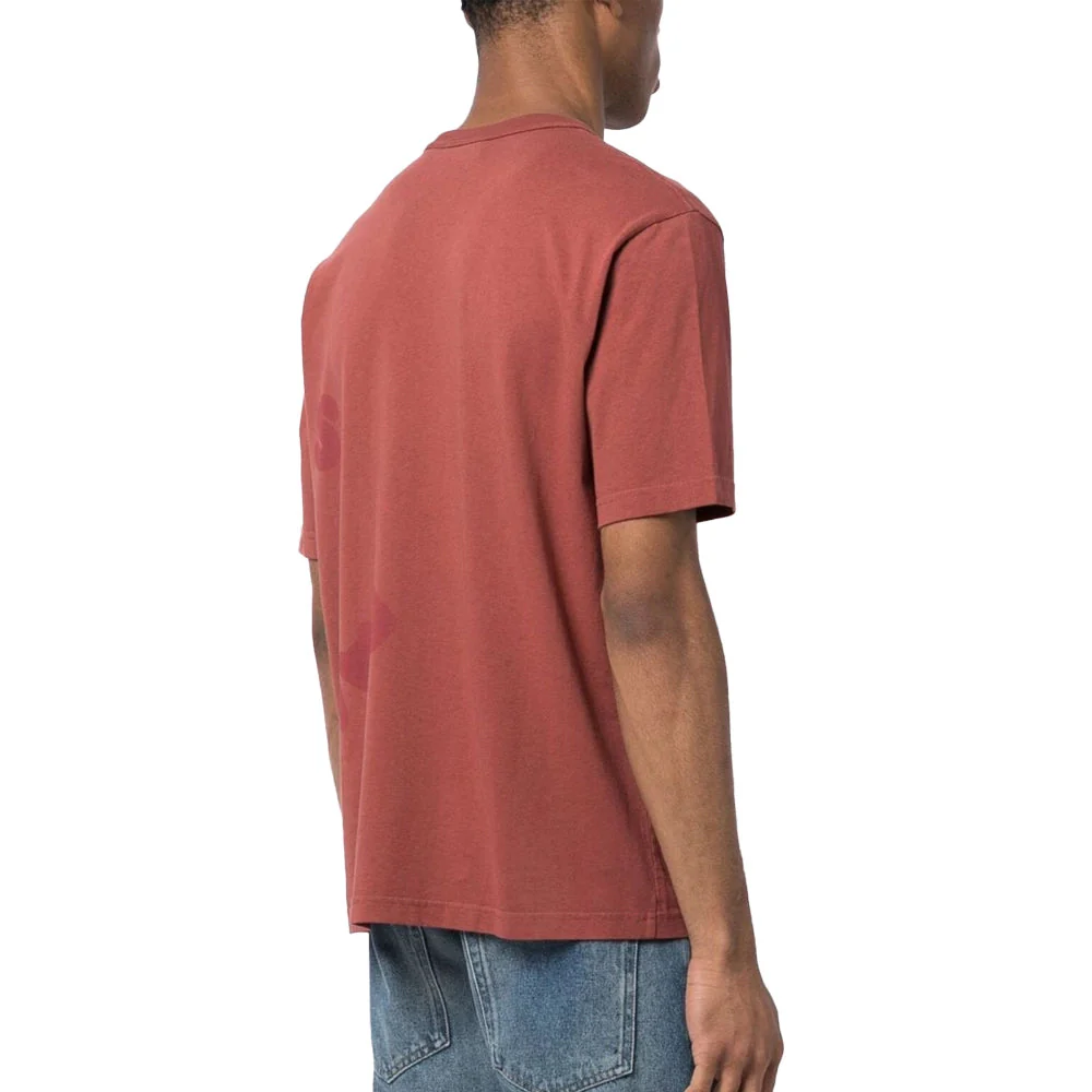 PAUL SMITH Tshirt SS Happy Print - Brick Red - Image 3
