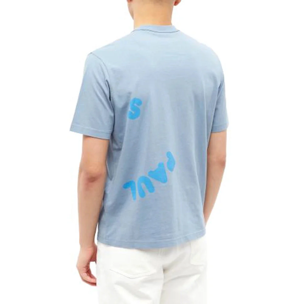 PAUL SMITH Tshirt SS Happy Print - Greyish Blue - Image 2