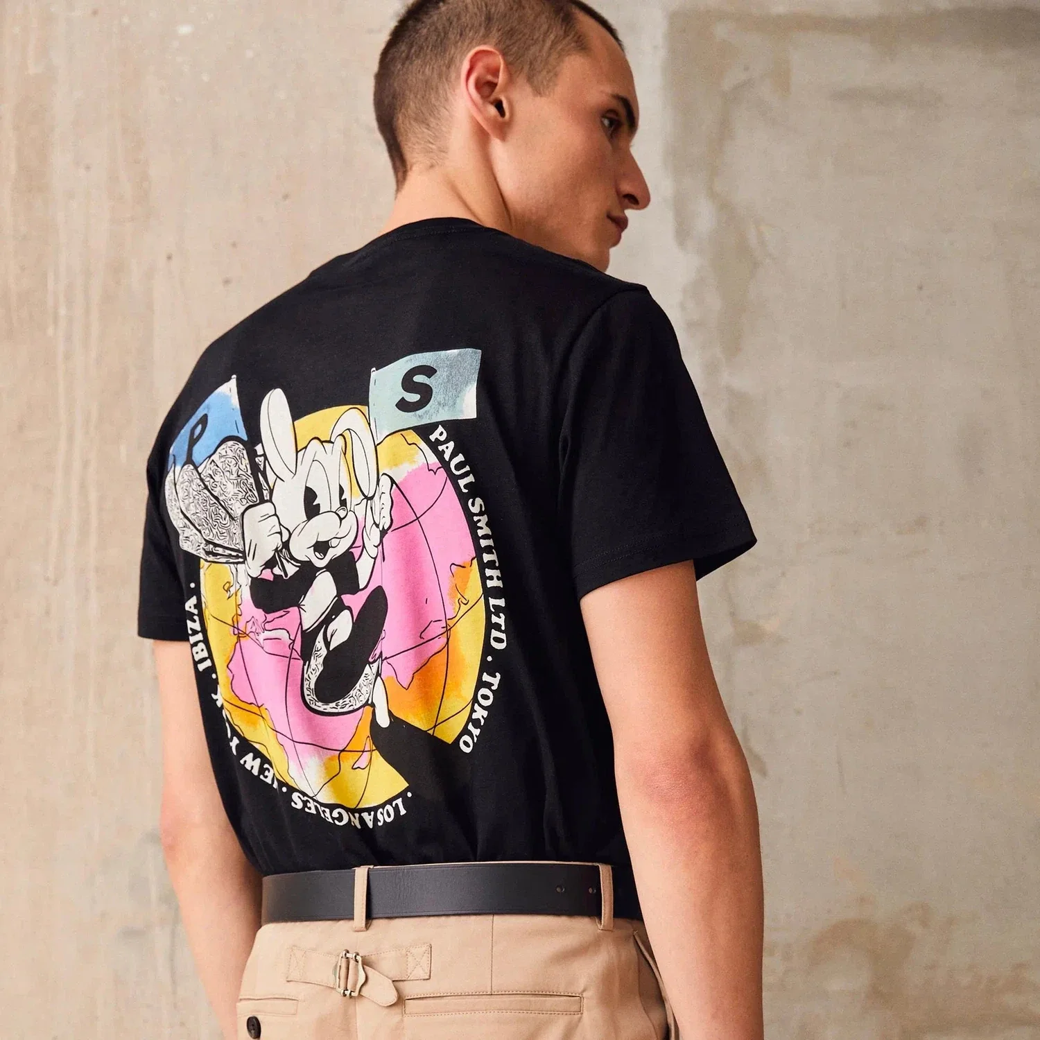 PAUL SMITH Tshirt SS Reg Fit Bunny - Black - Image 2