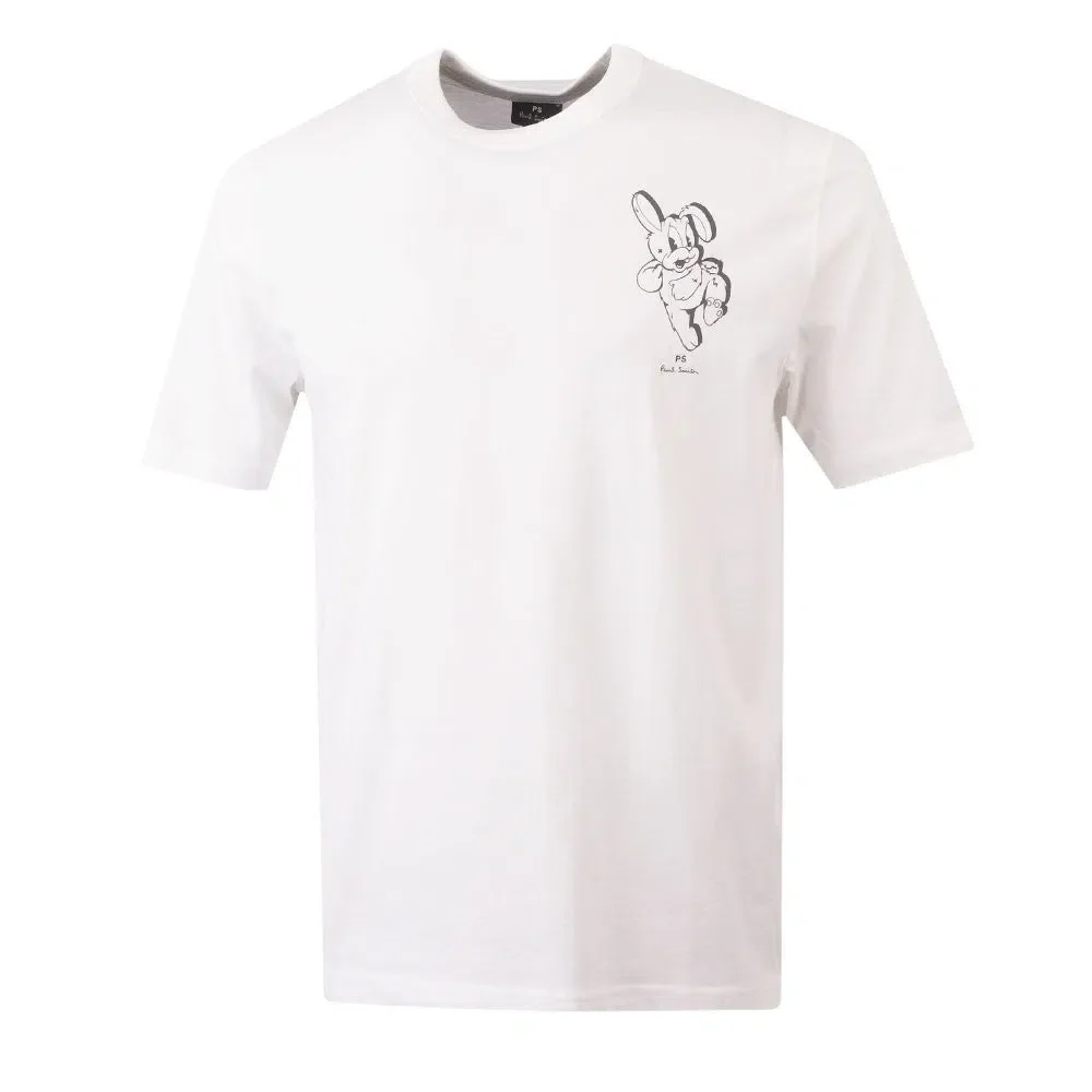 PAUL SMITH Tshirt SS Reg Fit Bunny Body - Off White