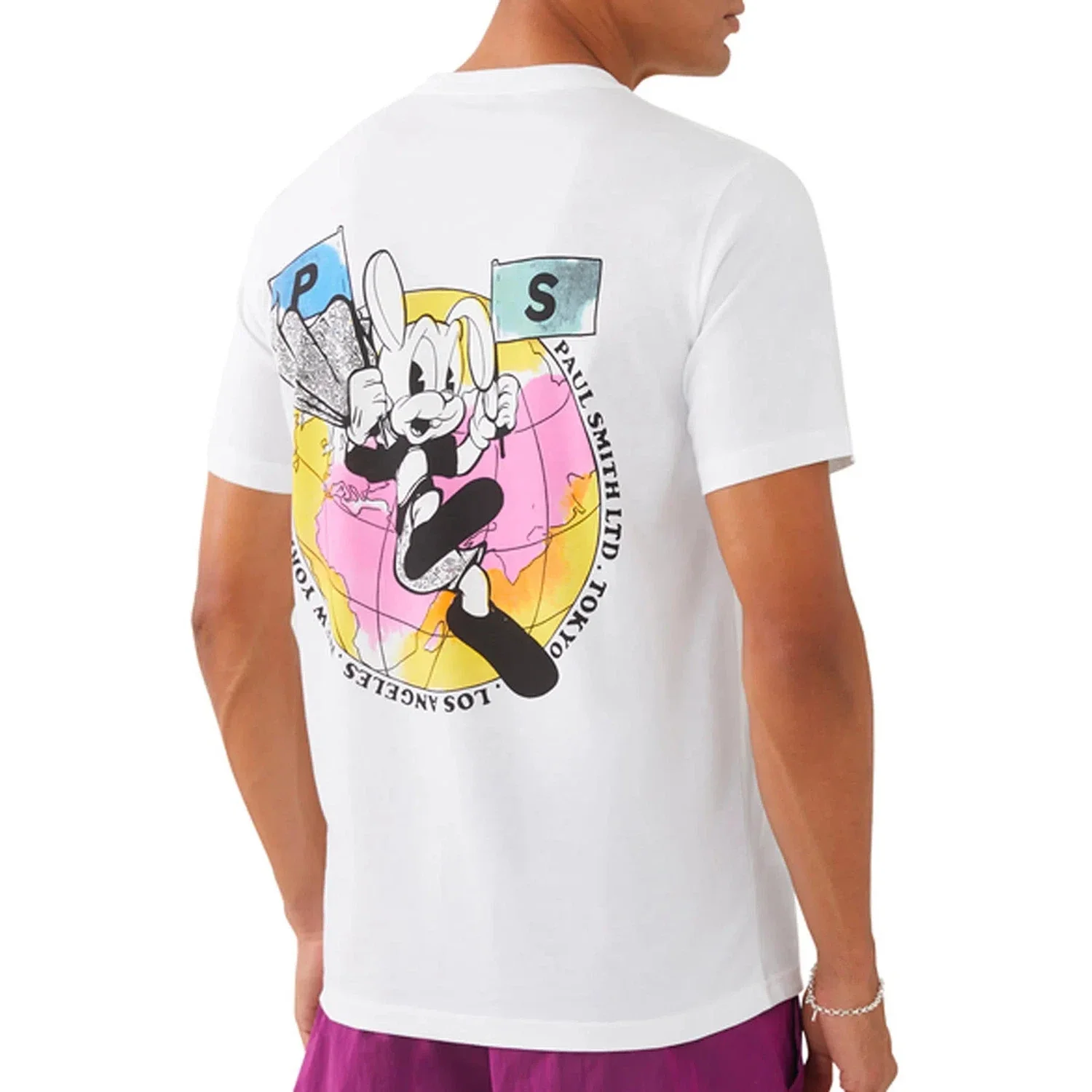PAUL SMITH Tshirt SS Reg Fit Bunny - White - Image 2