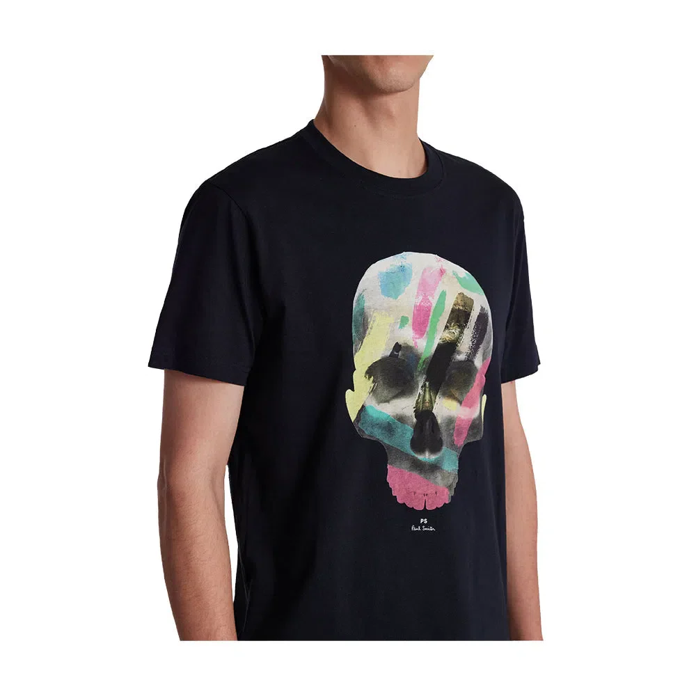 PAUL SMITH Tshirt Slim Fit Skull - Black - Image 4