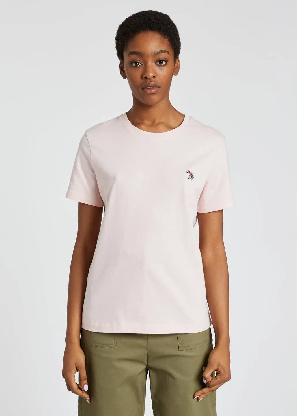 PAUL SMITH Tshirt SS Women Zebra Logo - Pale Pink - Image 3