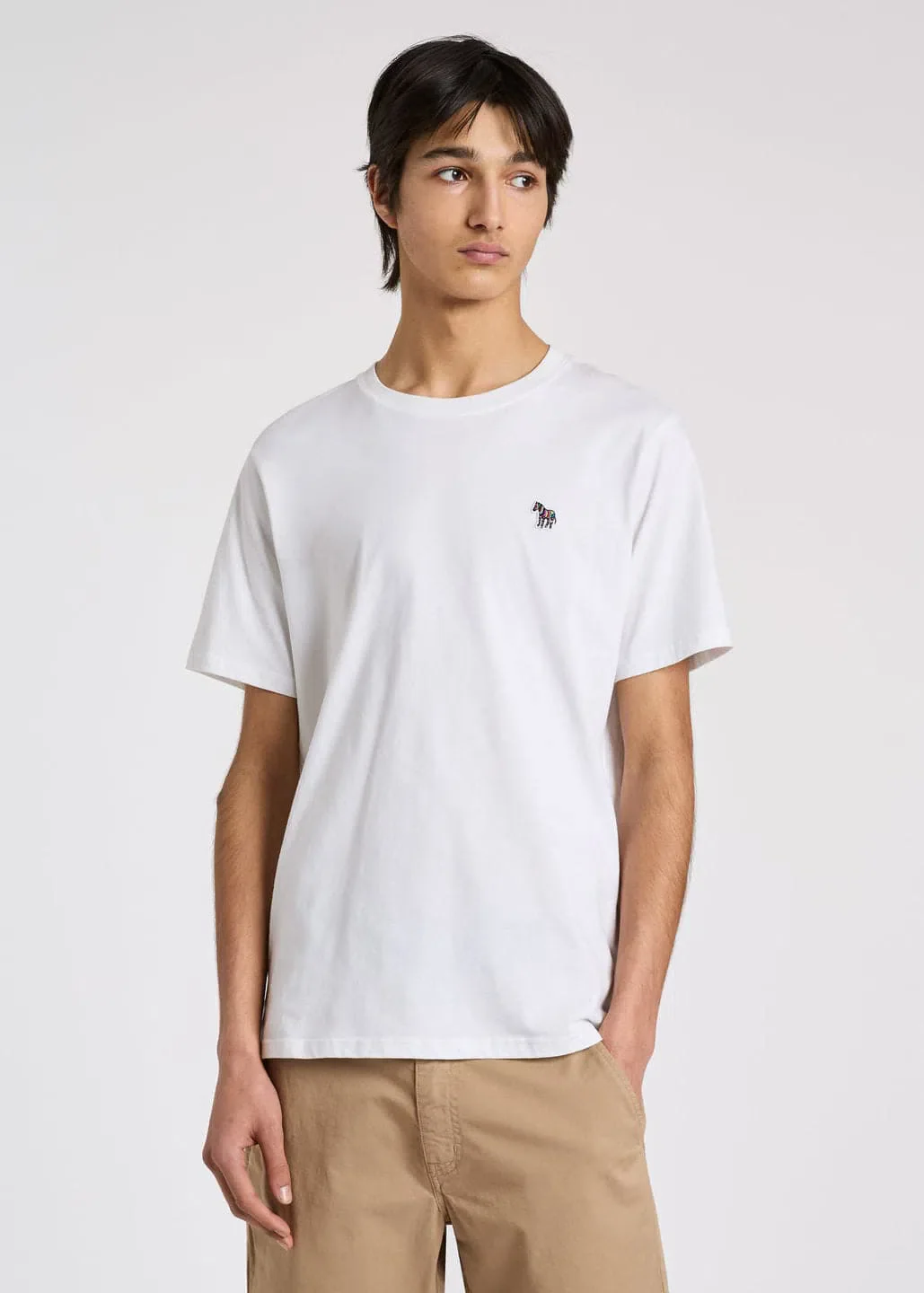 PAUL SMITH Tshirt SS Zebra Logo - White - Image 3
