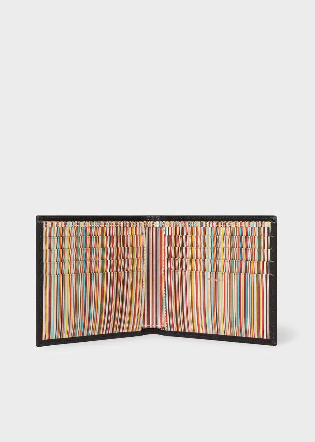 PAUL SMITH Wallet Billfold Signature Stripe - Black - Image 2