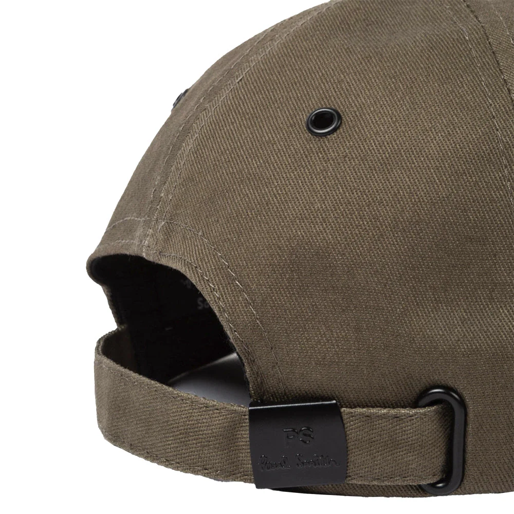 PAUL SMITH Zebra Logo Baseball Cap - Olive - Image 3