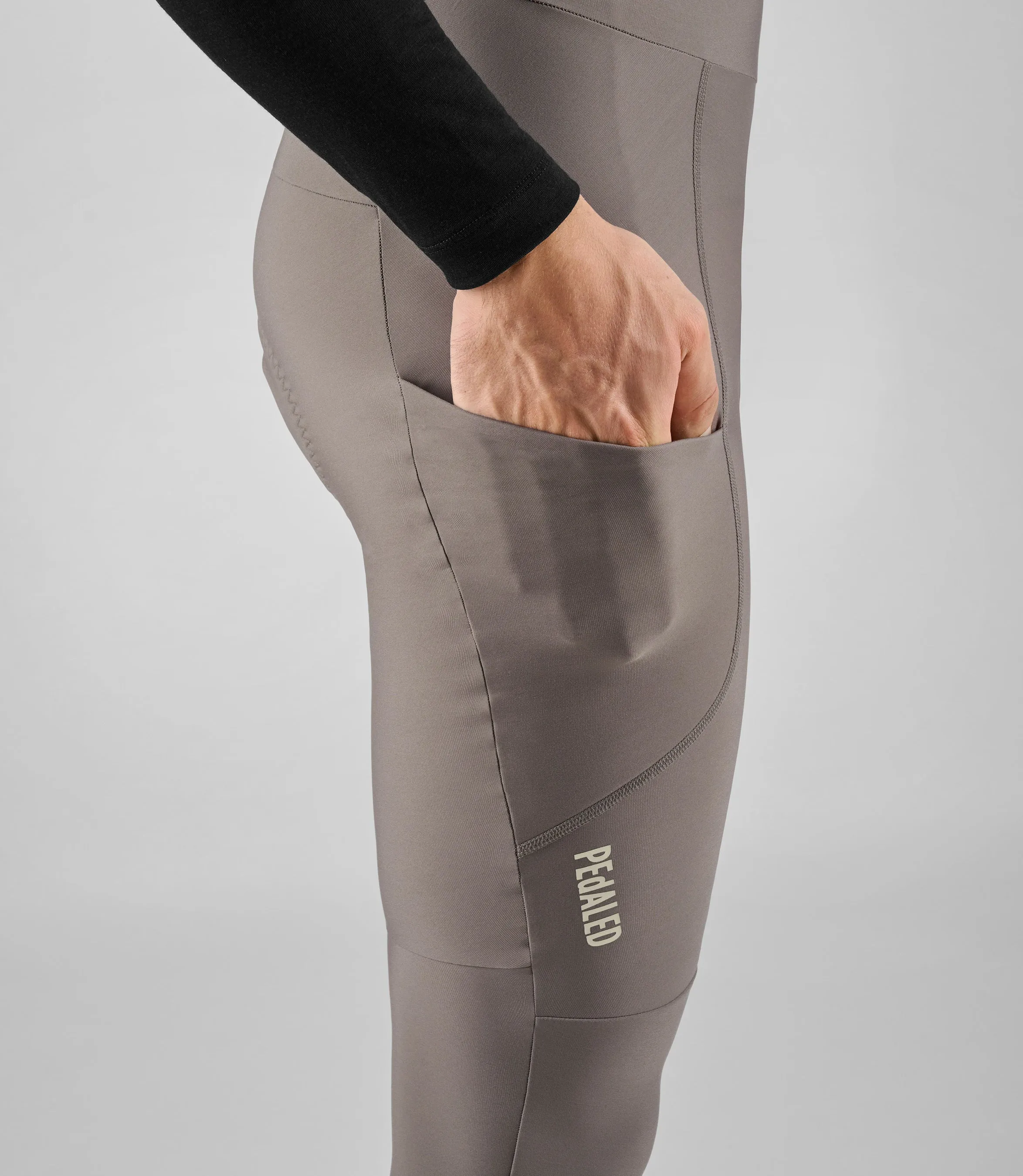 PEDALED Element Bib Tight - Light Grey - Image 8