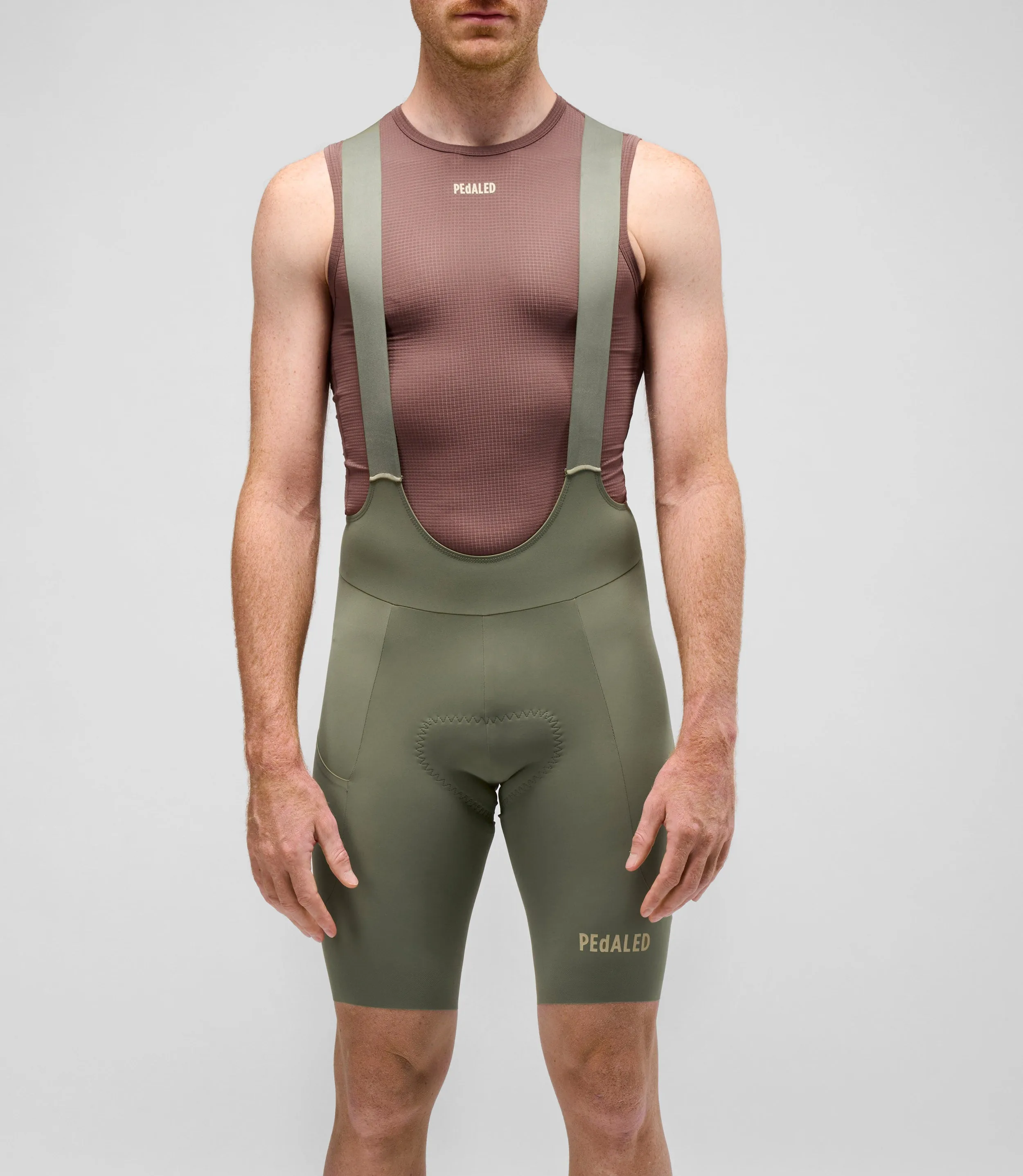 PEDALED Element Lightweight Bib Shorts - Green - Image 13
