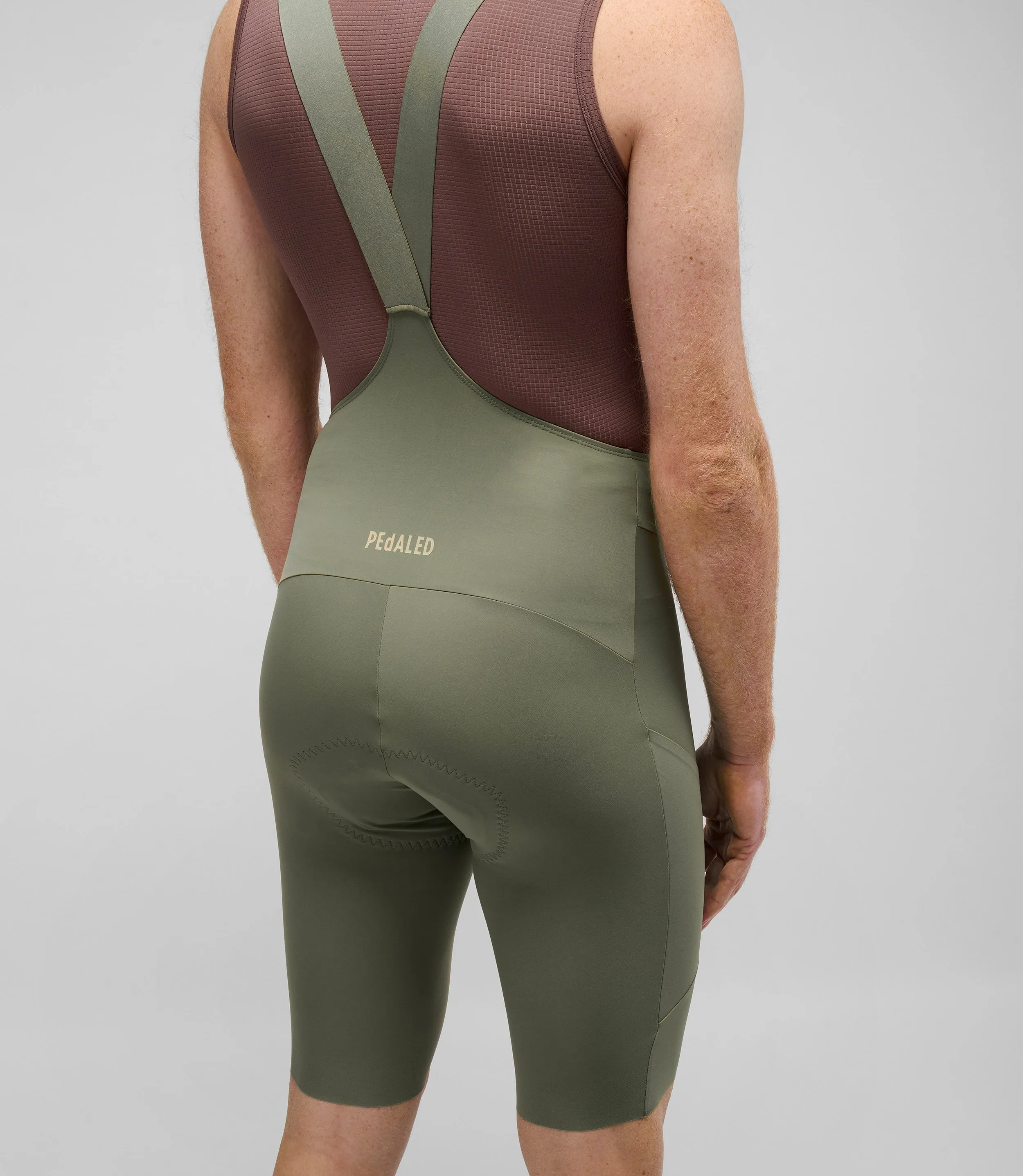 PEDALED Element Lightweight Bib Shorts - Green - Image 6