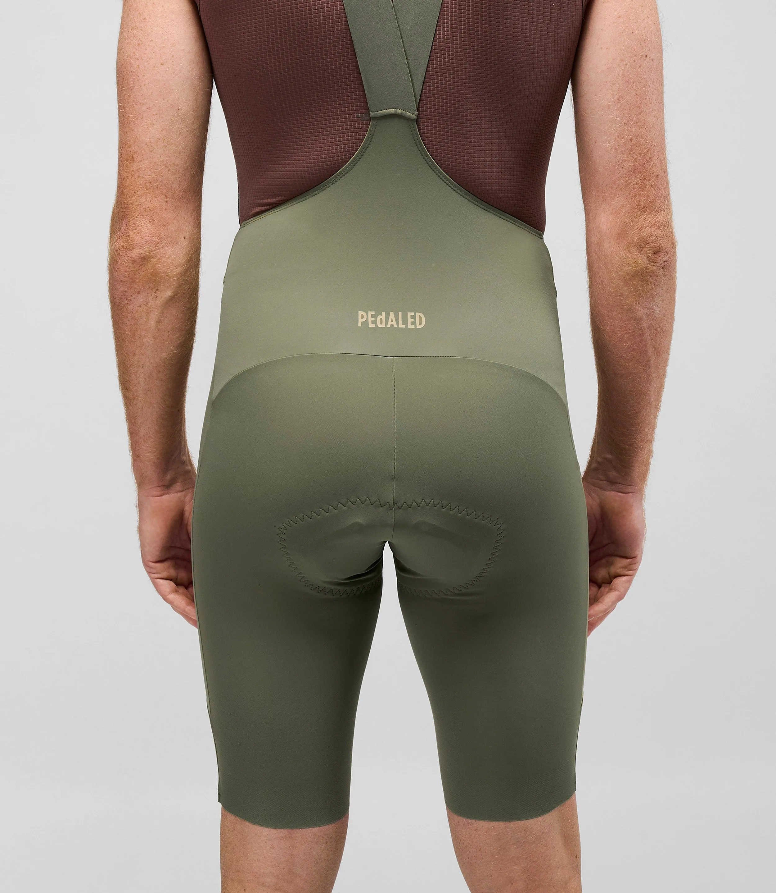 PEDALED Element Lightweight Bib Shorts - Green - Image 7