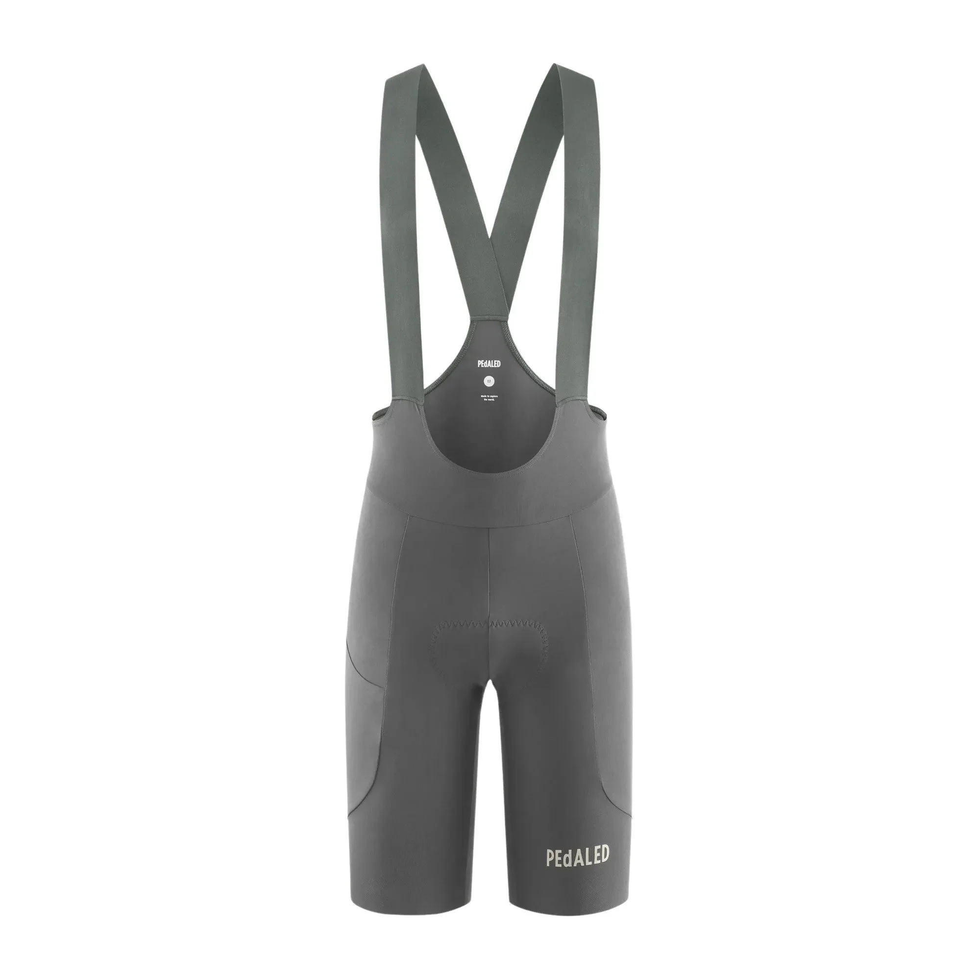 PEDALED Element Lightweight Cycling Bib Shorts - Grey - Image 2