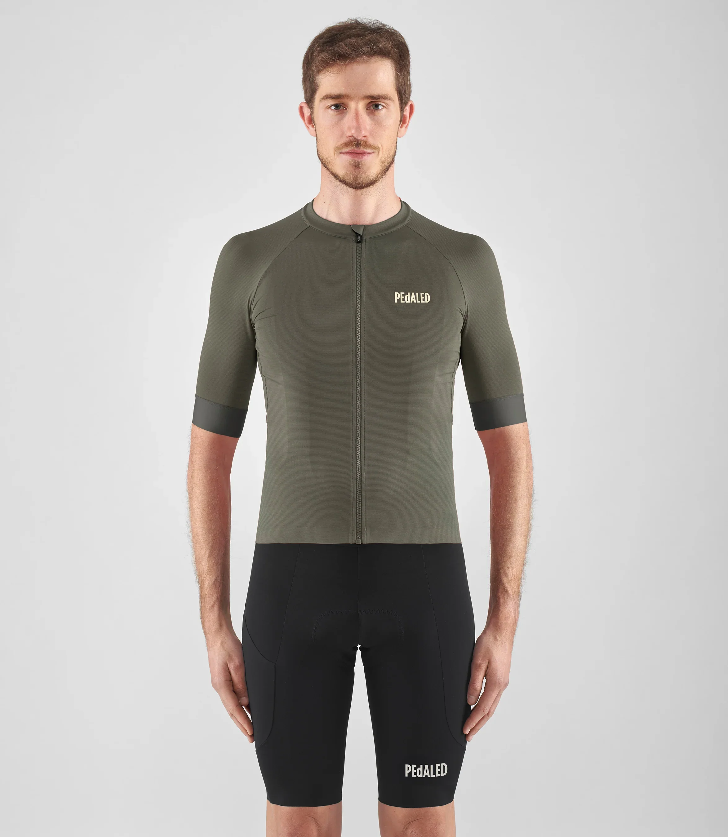 PEDALED Element Lightweight Cycling Jersey - Dark Green - Image 3