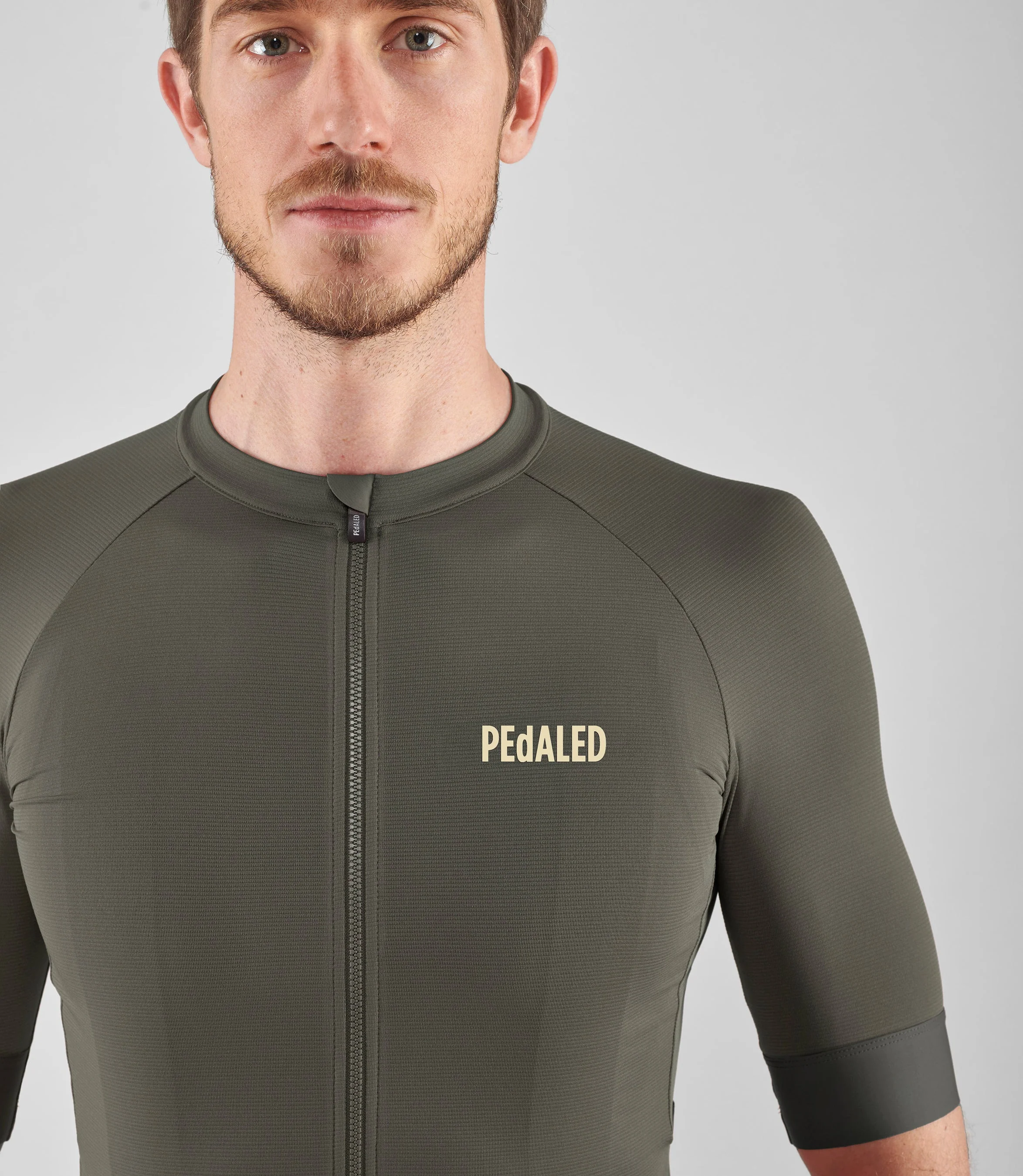 PEDALED Element Lightweight Cycling Jersey - Dark Green - Image 4