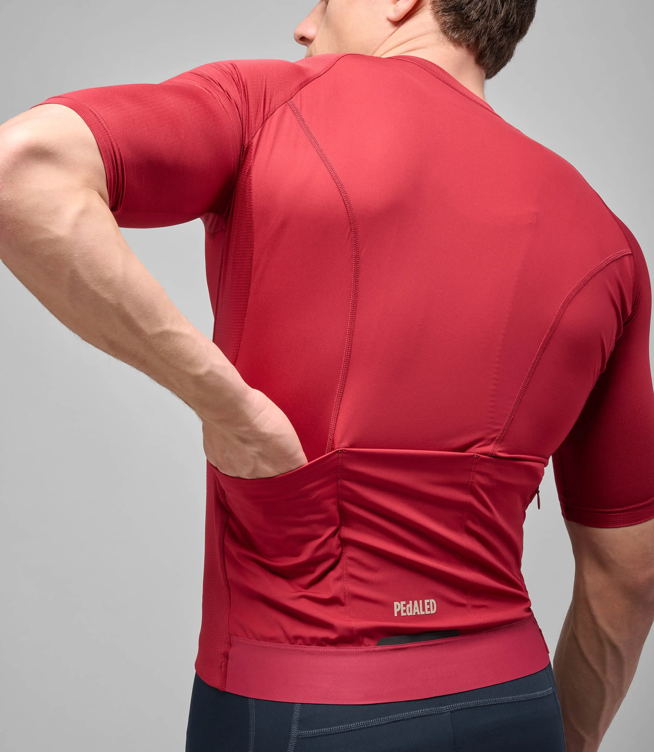 PEDALED Element Mesh Jersey - Red - Image 7