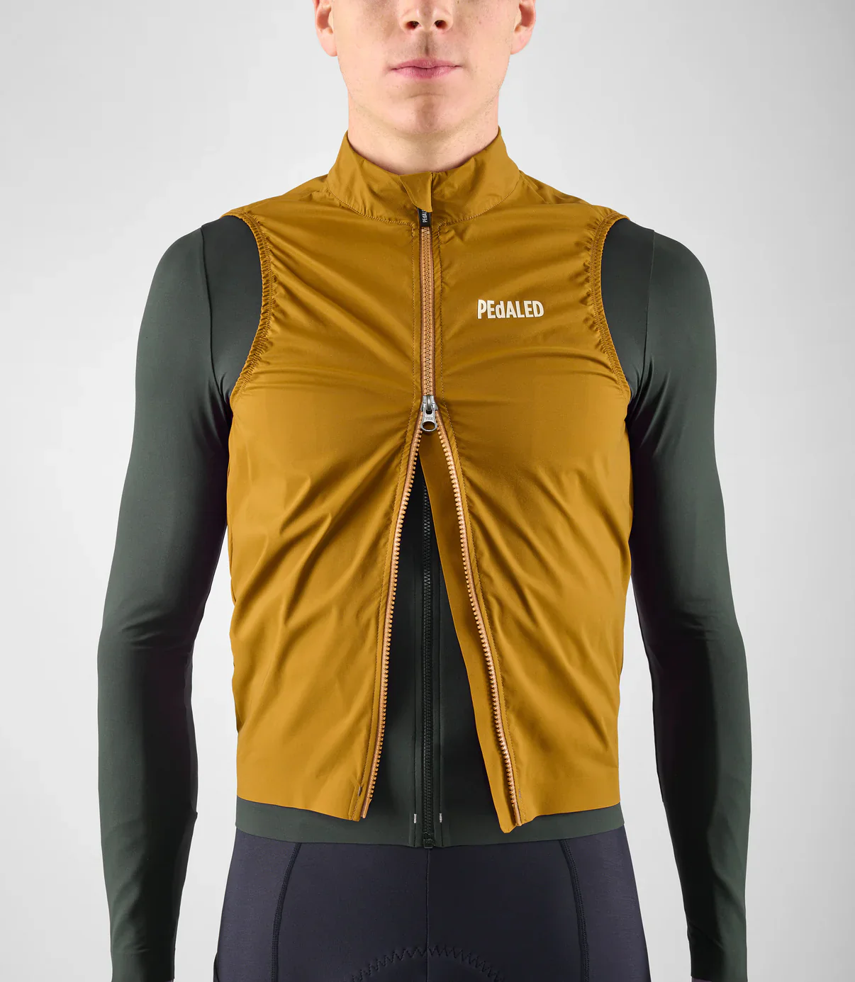 PEDALED Element Waterproof Vest - Mustard - Image 6