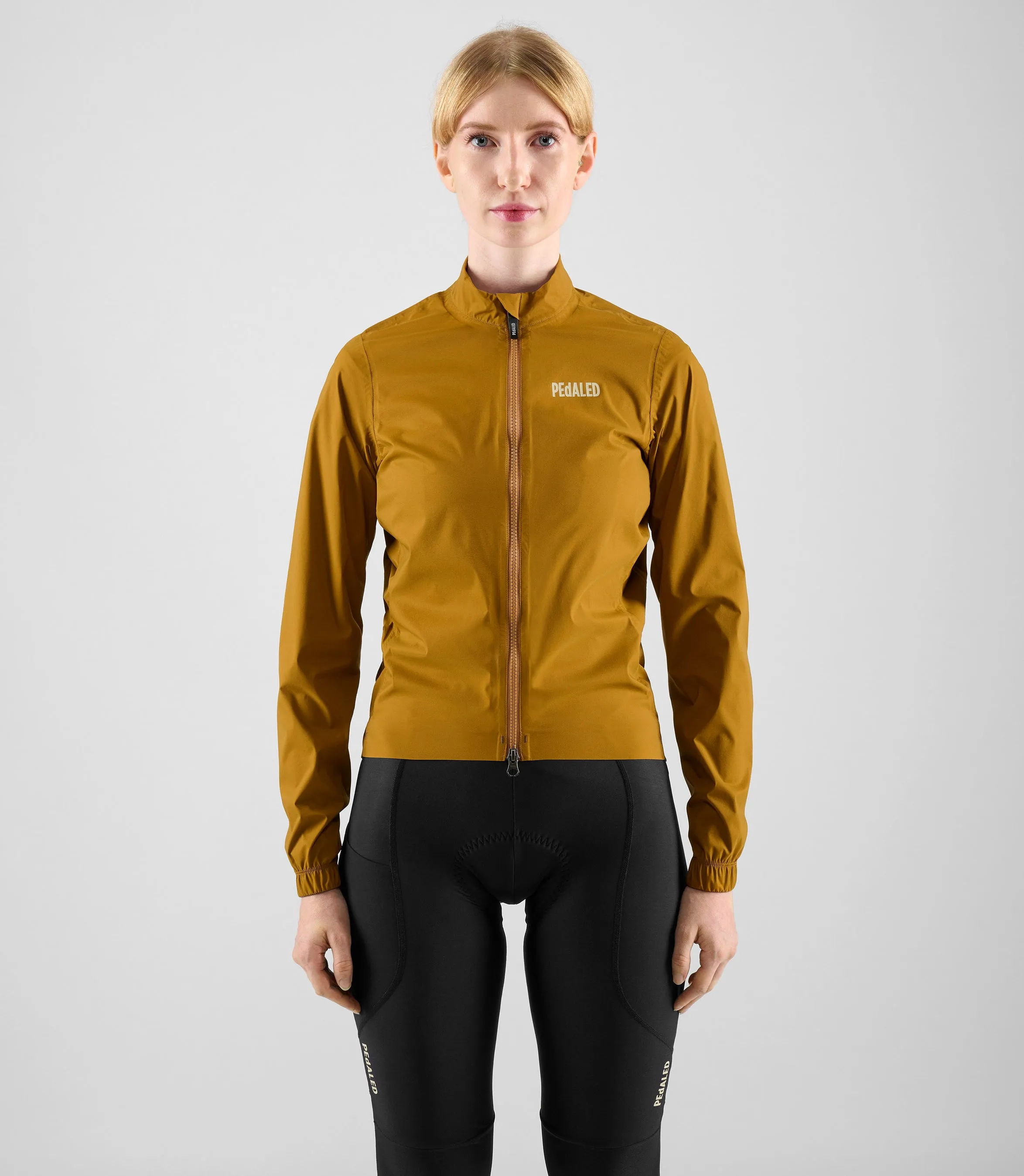 PEDALED Element Waterproof Women Jacket - Mustard - Image 2
