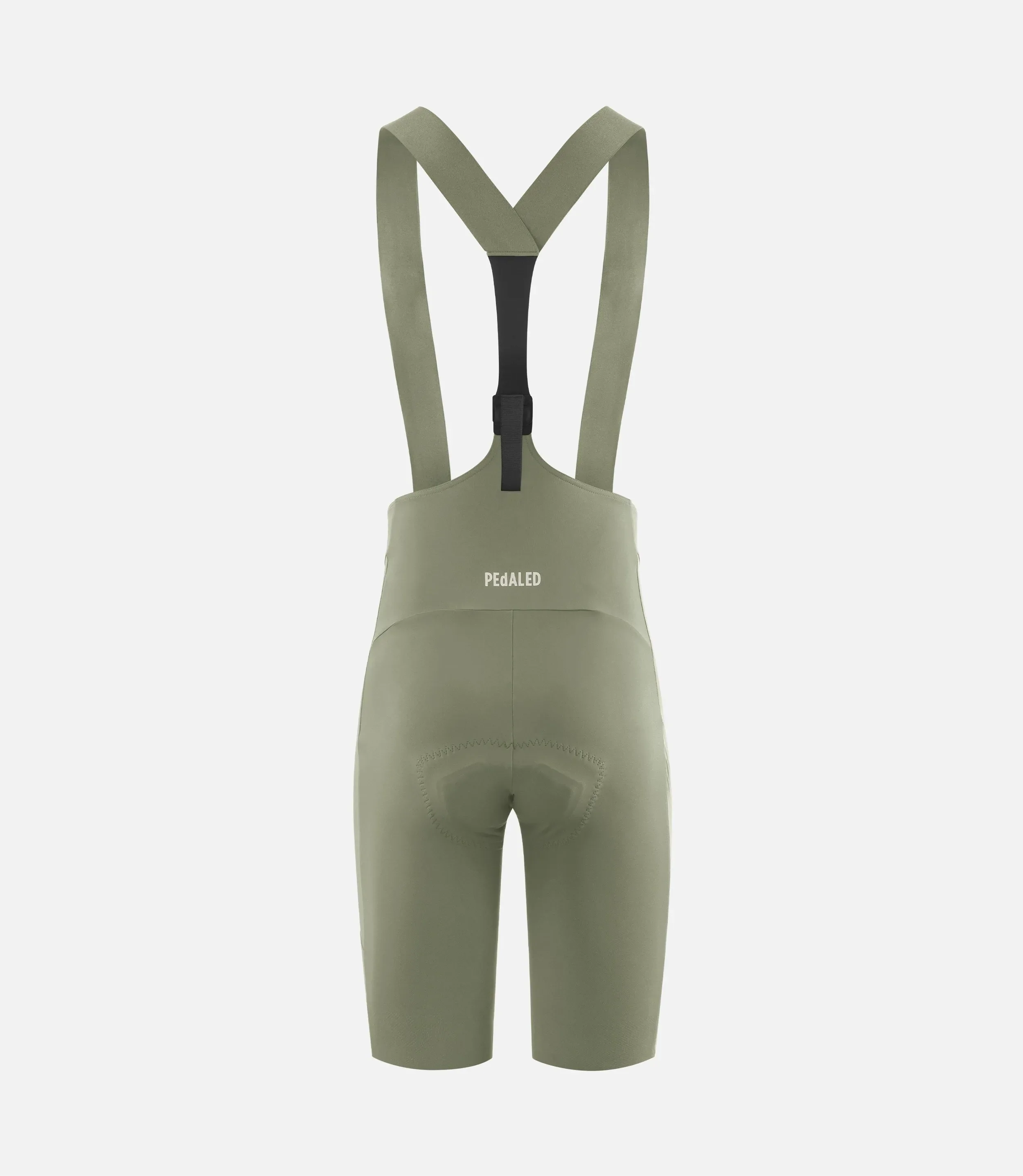 PEDALED Element Lightweight Women Bib Shorts - Green - Image 3
