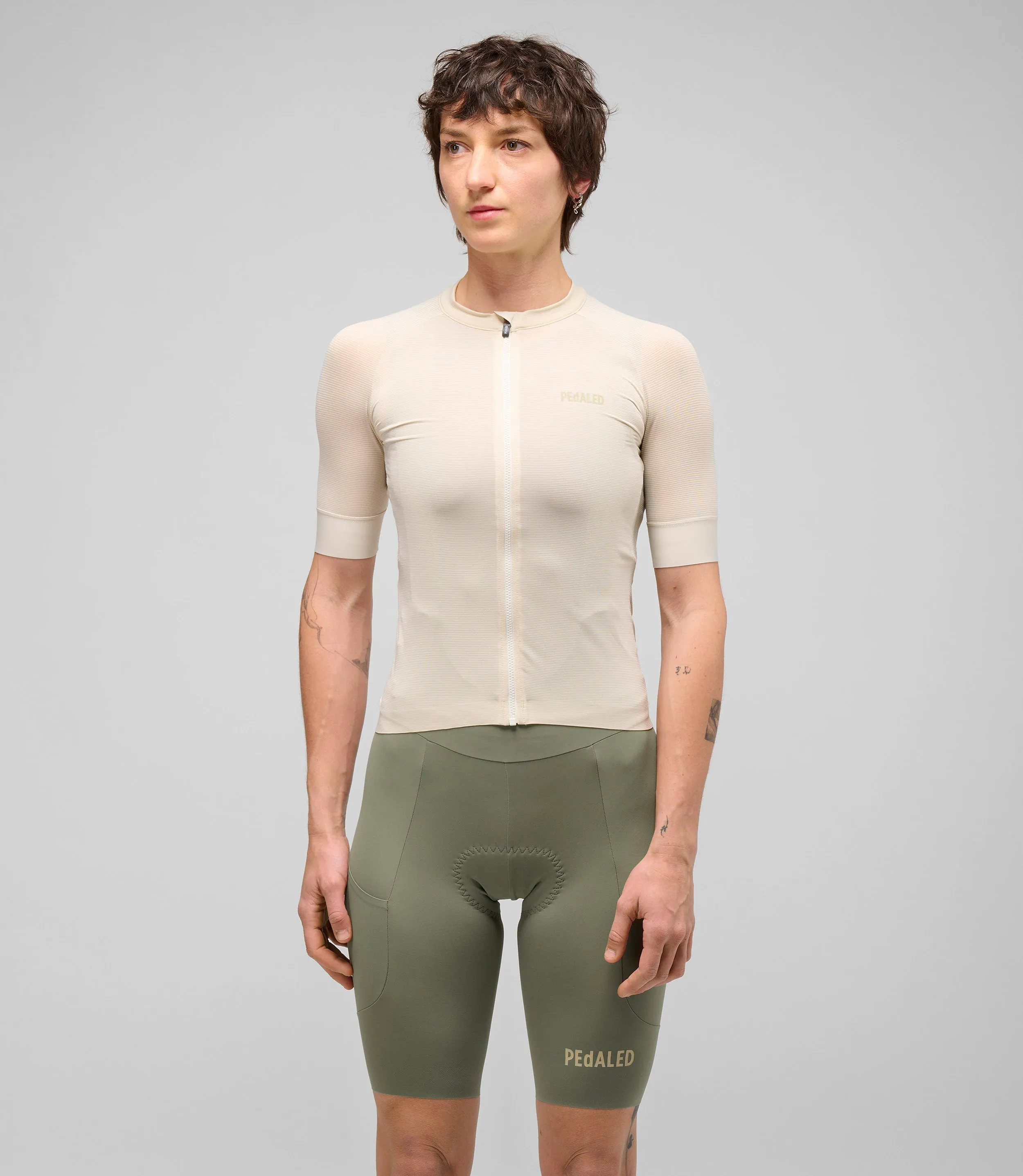 PEDALED Element Lightweight Women Jersey - Off White - Image 2