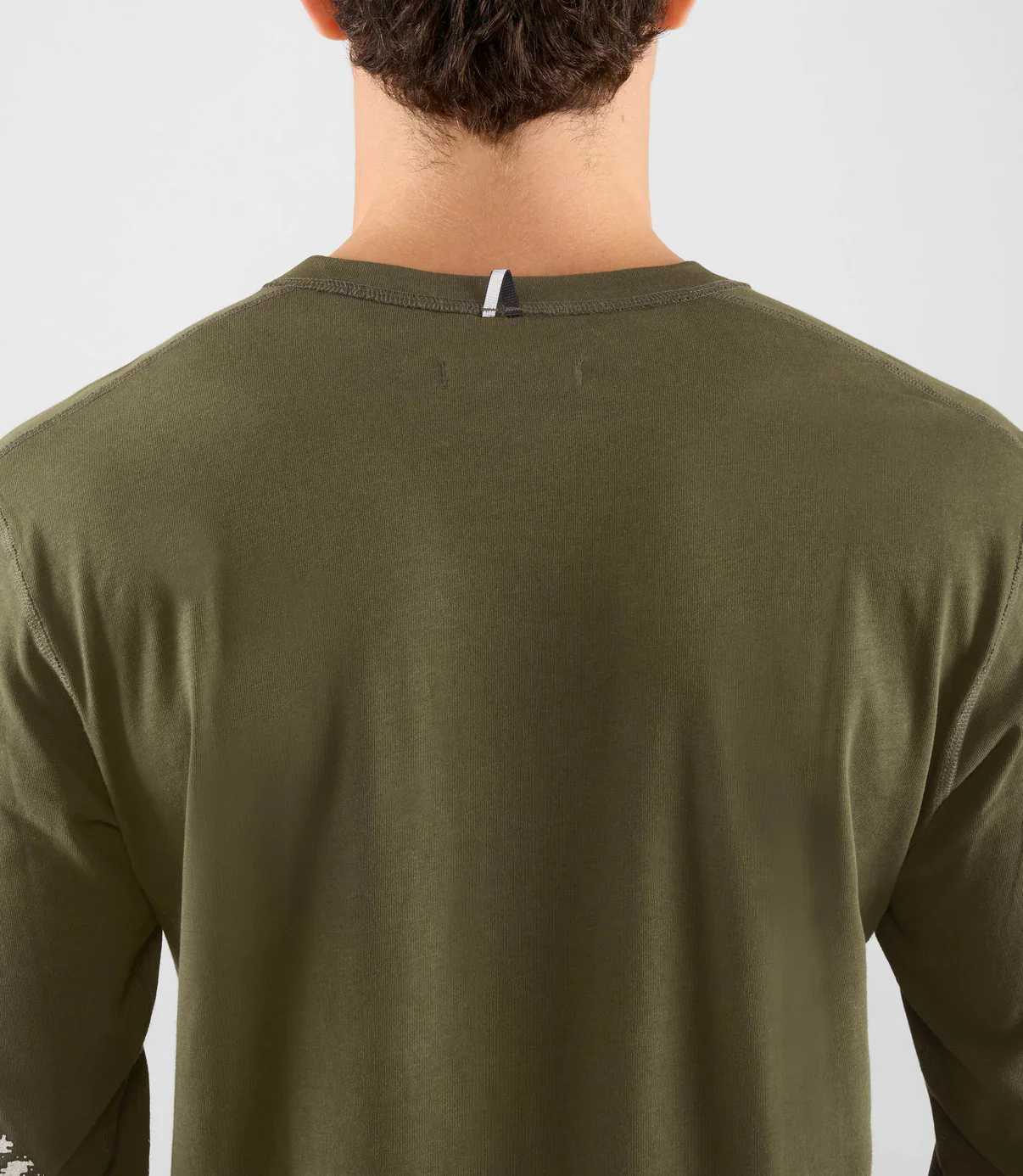PEDALED Lifewear Double Face Long Sleeve Tee - Military Green - Image 4