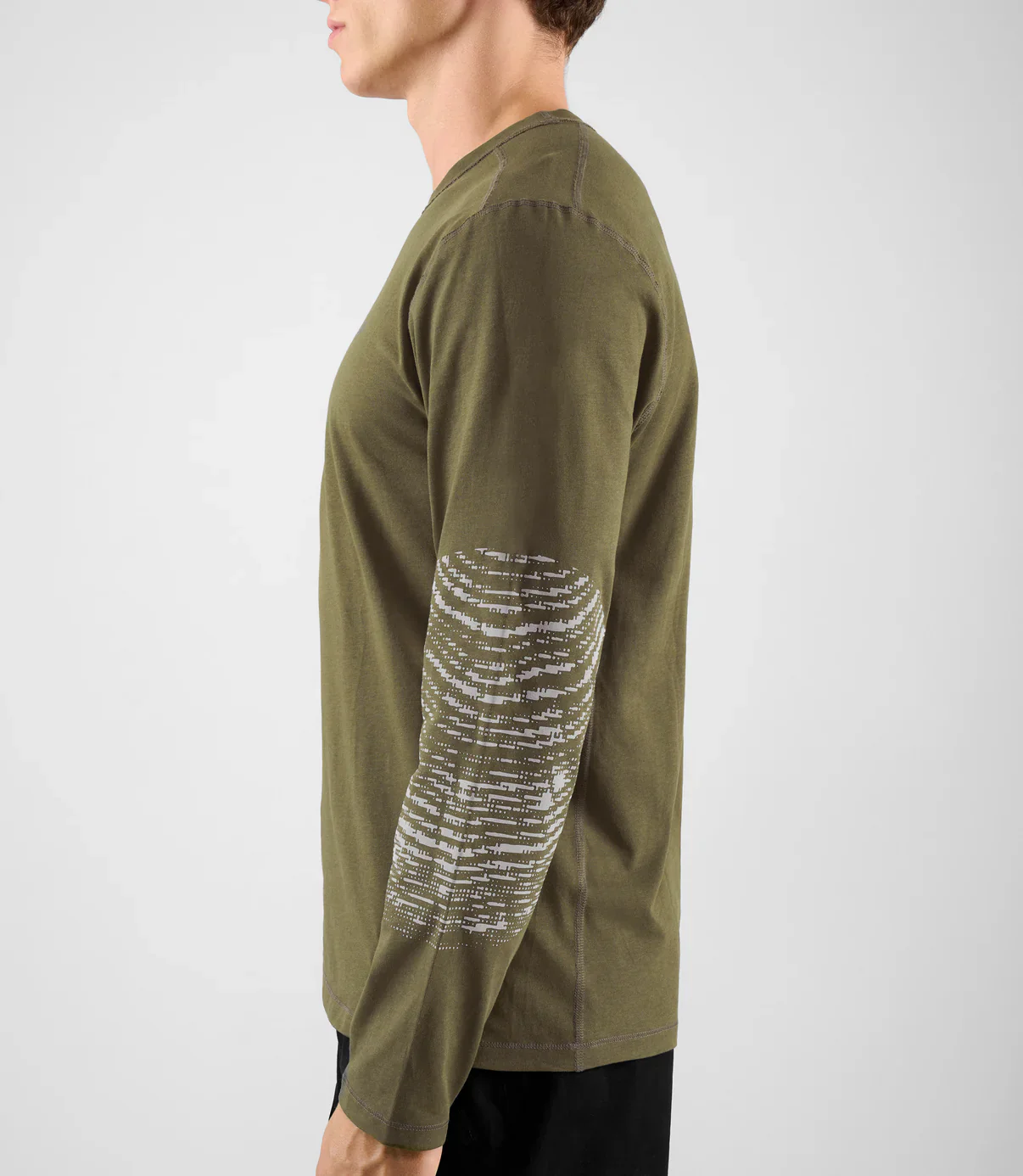 PEDALED Lifewear Double Face Long Sleeve Tee - Military Green - Image 7