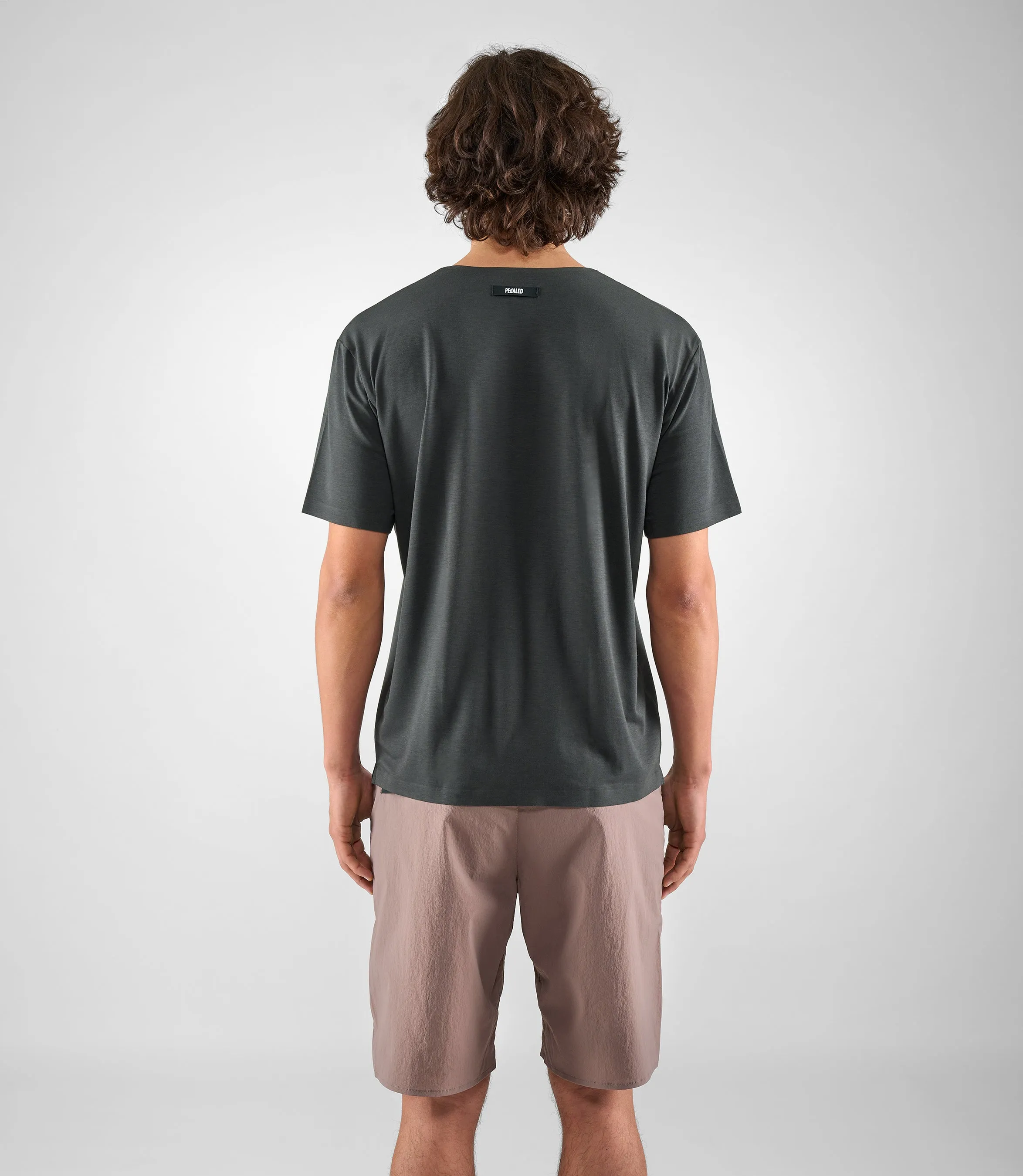 PEDALED Lifewear Tee - Dark Grey - Image 4