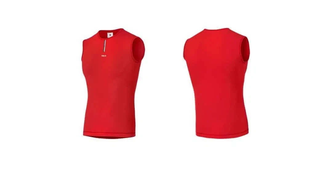 PedalEd Merino BaseLayer Sleeveless Essential - Red - Image 2