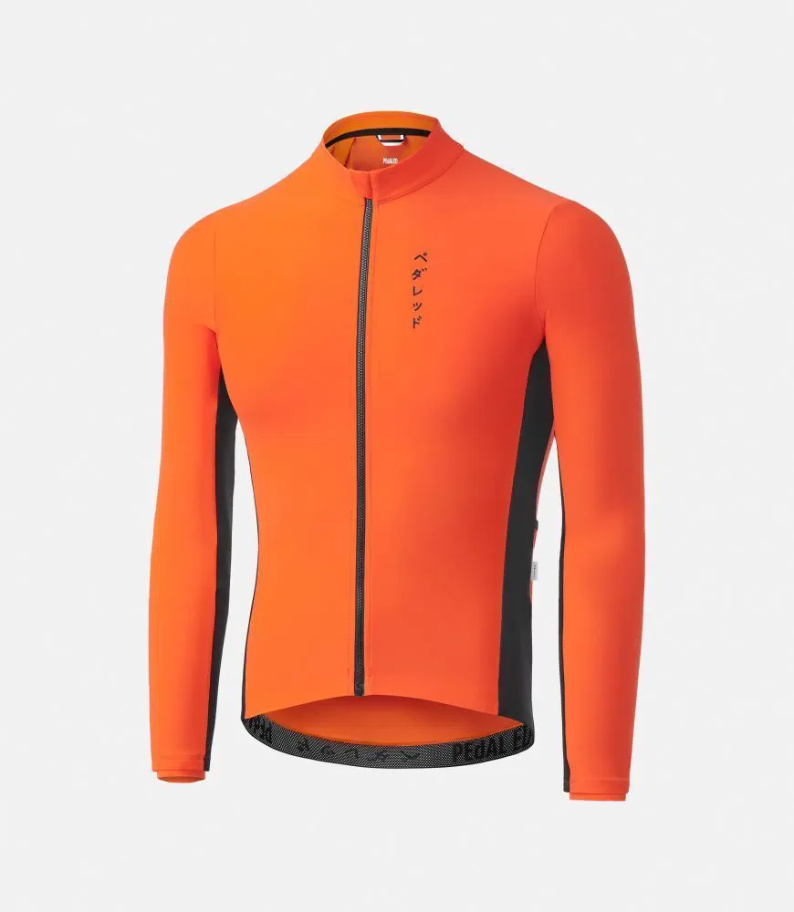 PEDALED Mirai Long Sleeve Jersey - Orange - Image 3