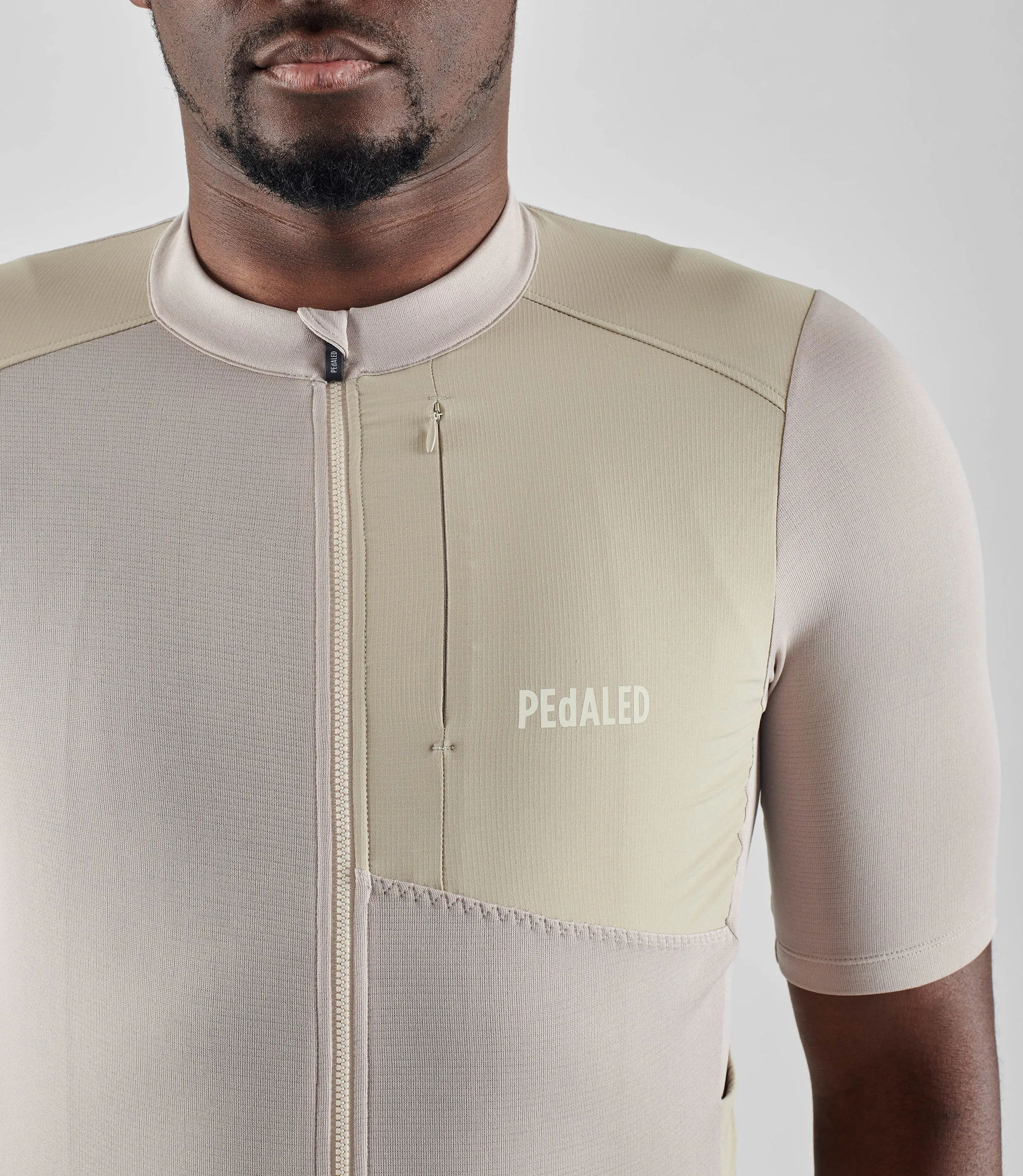 PEDALED Odyssey Merino Cycling Jersey - Beige - Image 3