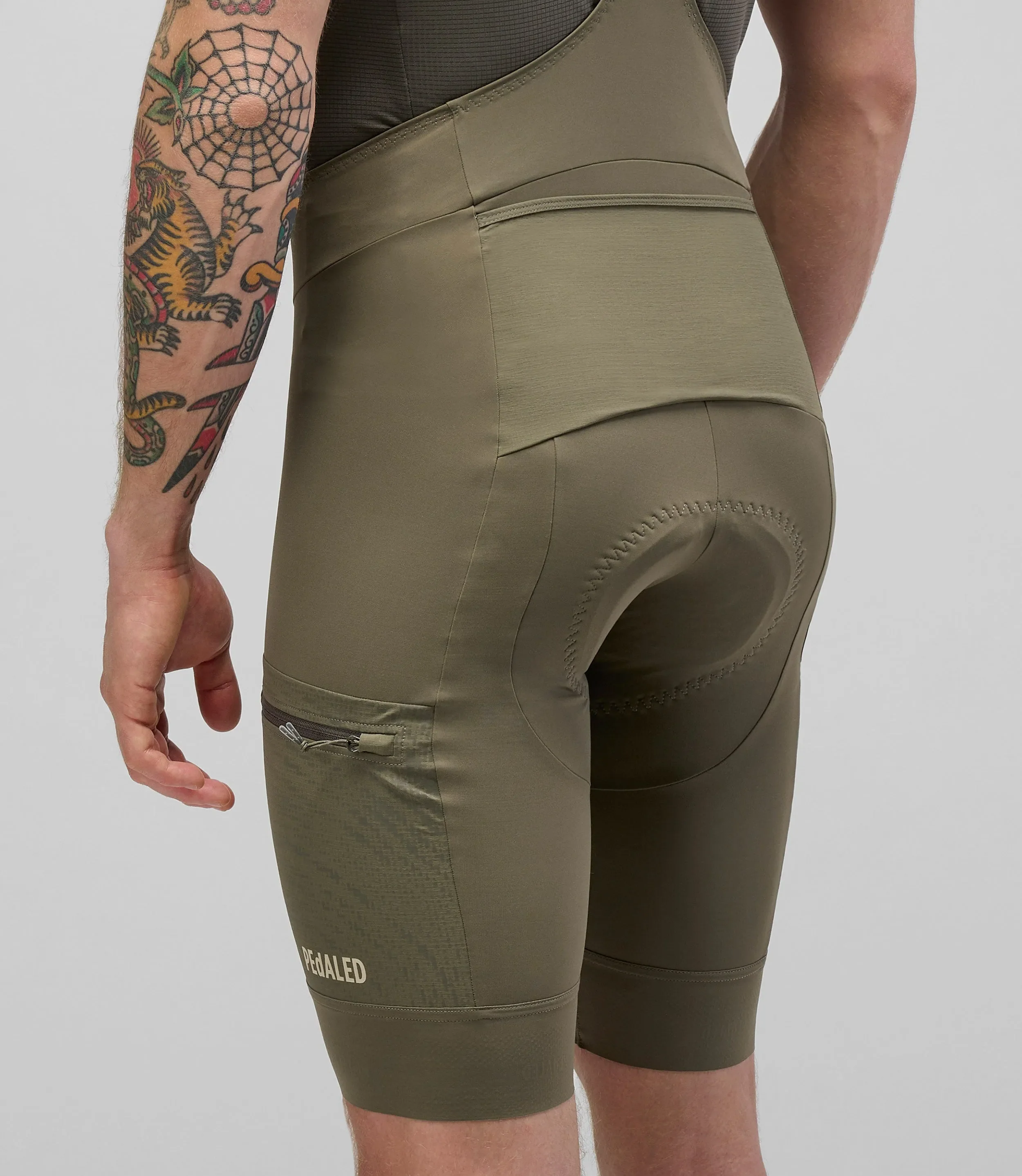 PEDALED Odyssey Bib Shorts - Green - Image 5