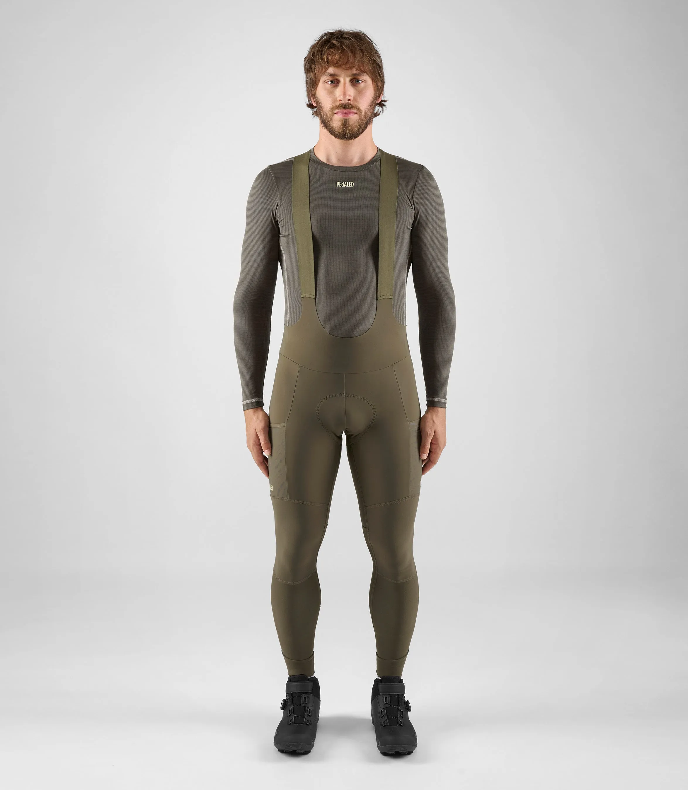 PEDALED Odyssey Cargo Tights - Military Green - Image 3