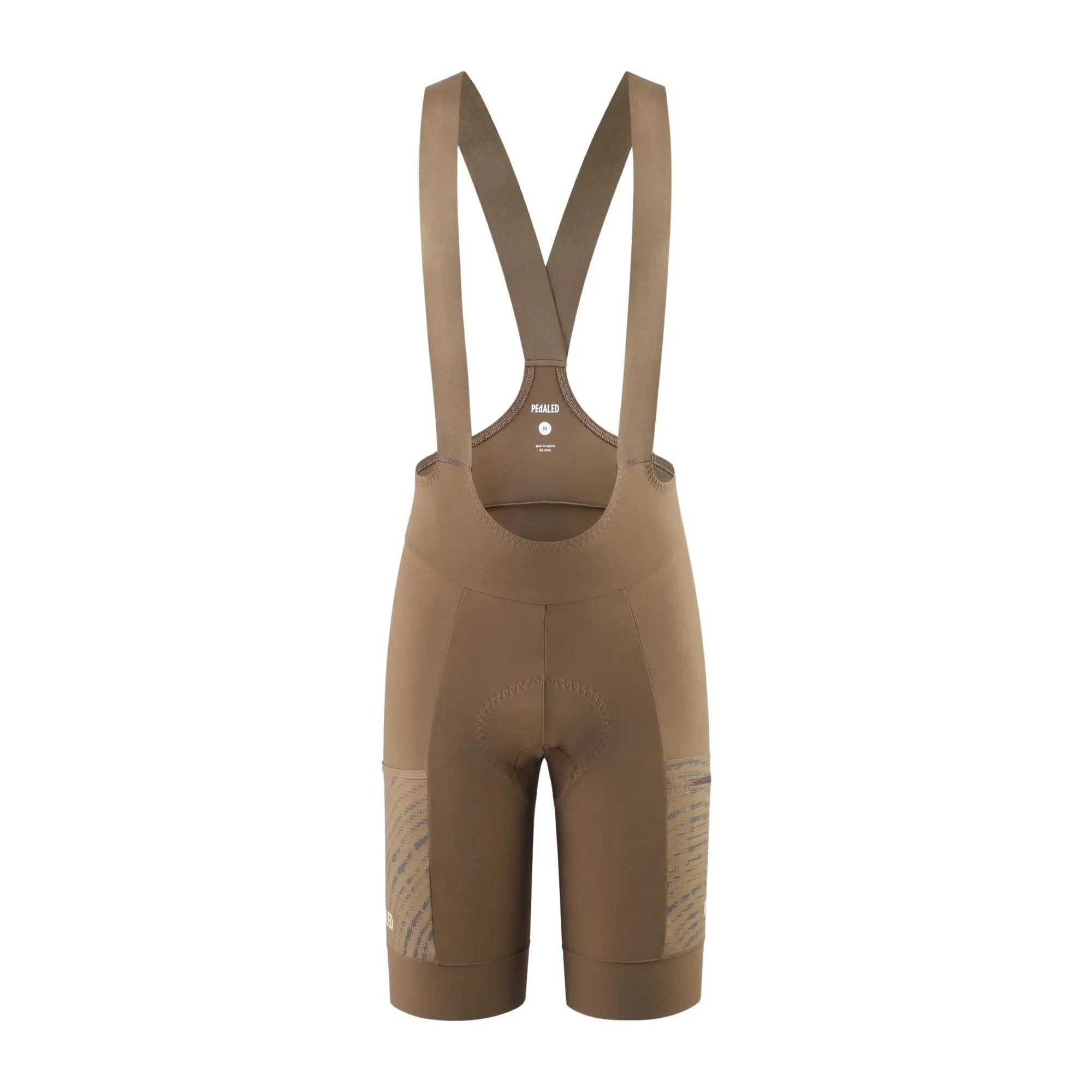 PEDALED Odyssey Cycling Bib Shorts - Brown - Image 2
