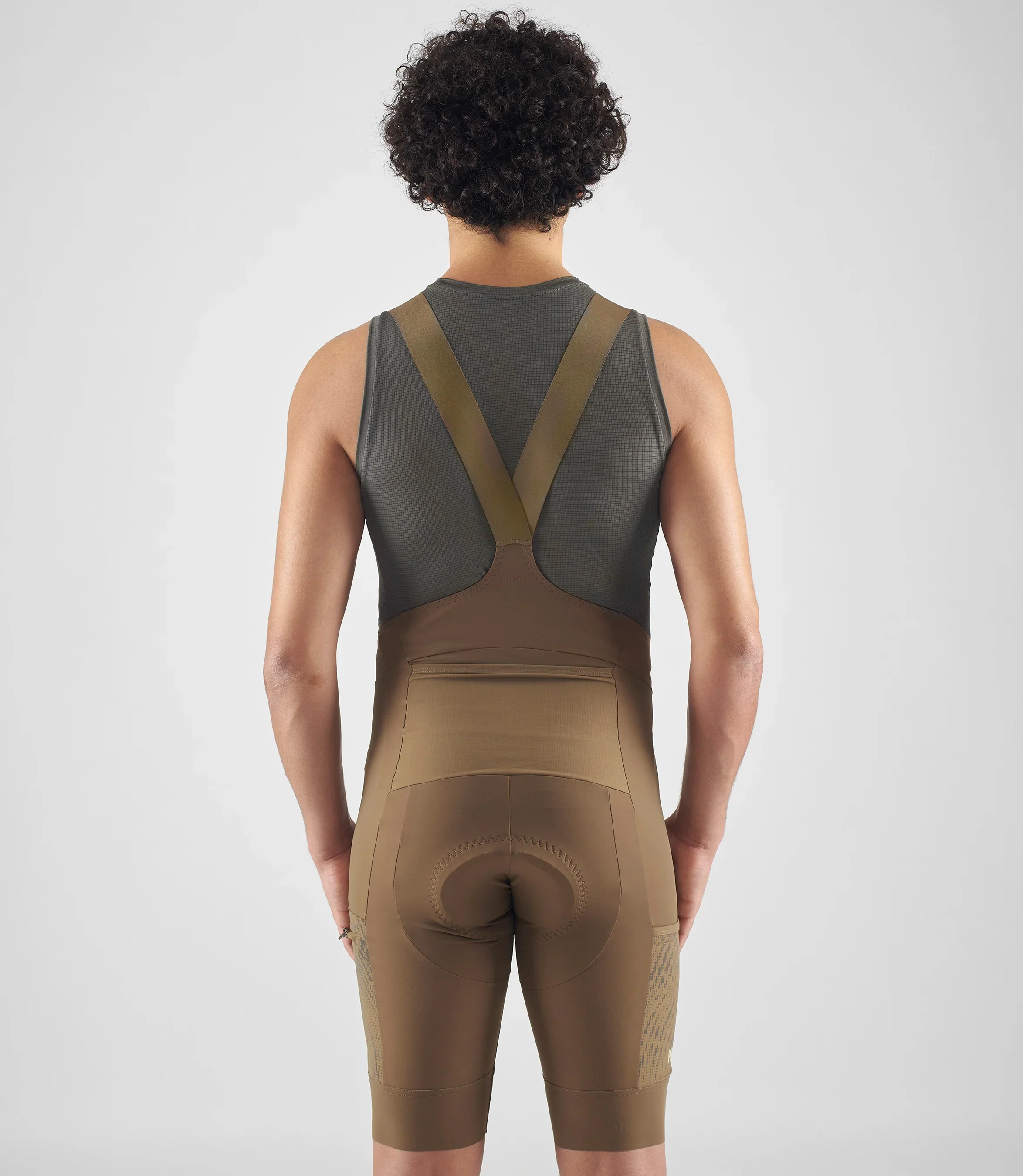 PEDALED Odyssey Cycling Bib Shorts - Brown - Image 3